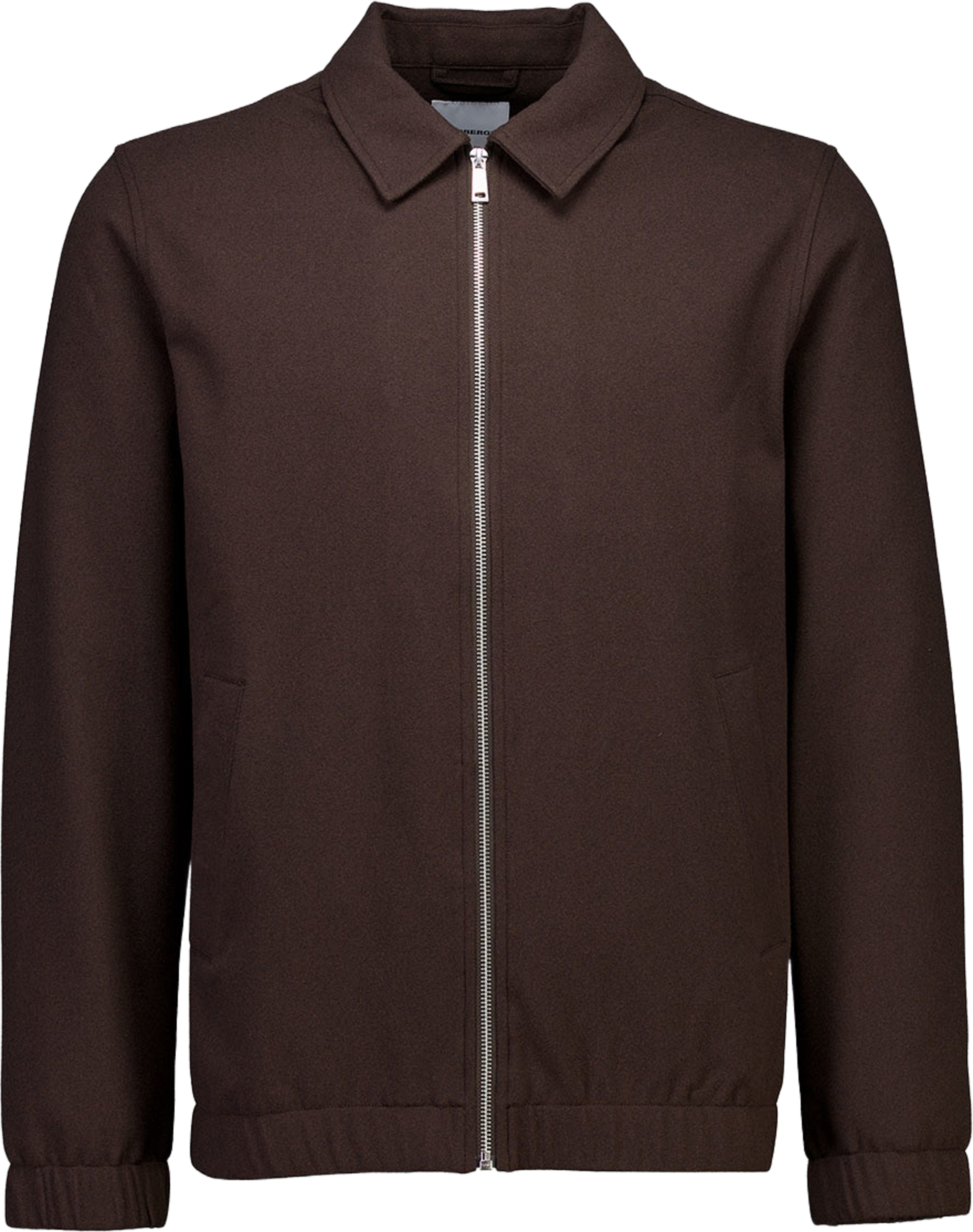 Superflex brushed mel zip-through Jacket, från Lindbergh, i färgen Brown Mel. Klicka för att öppna bilden i stort format