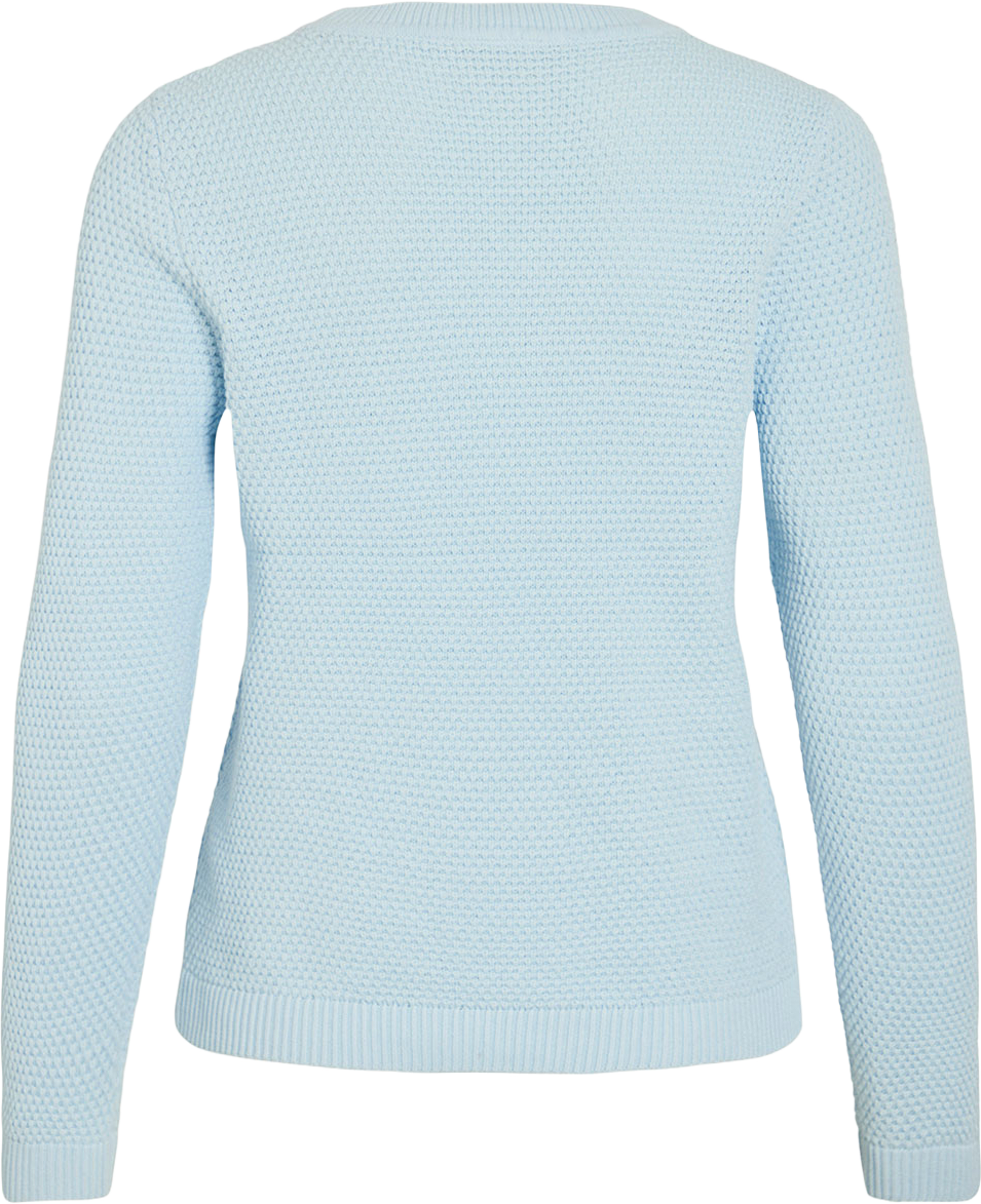 Vidalo O-Neck L/S Knit Top, från Vila, i färgen Nantucket Breeze. Klicka för att öppna bilden i stort format