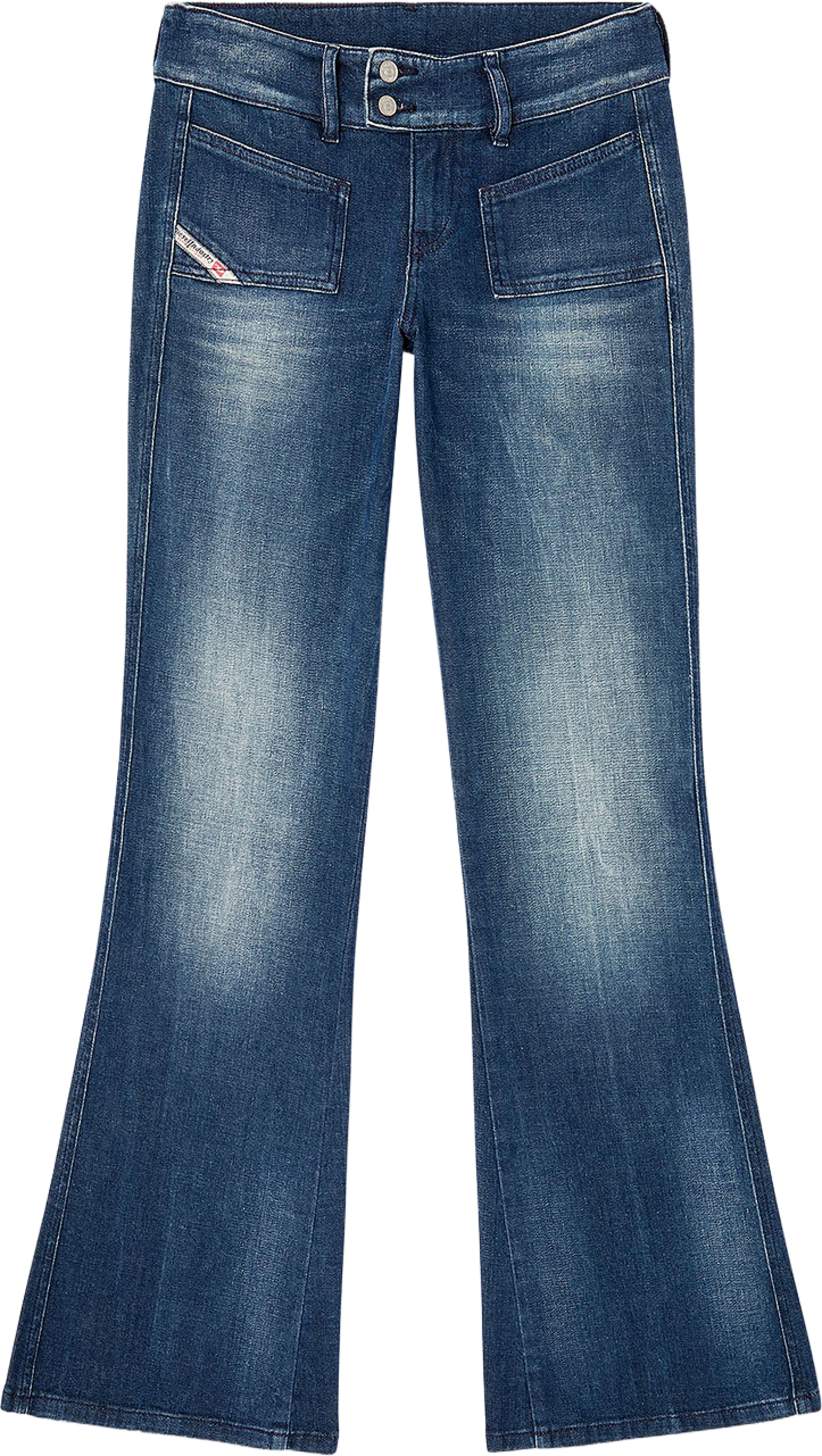 Bootcut Jeans D-Hush 09N33, från Diesel, i färgen Medium Blue. Klicka för att öppna bilden i stort format