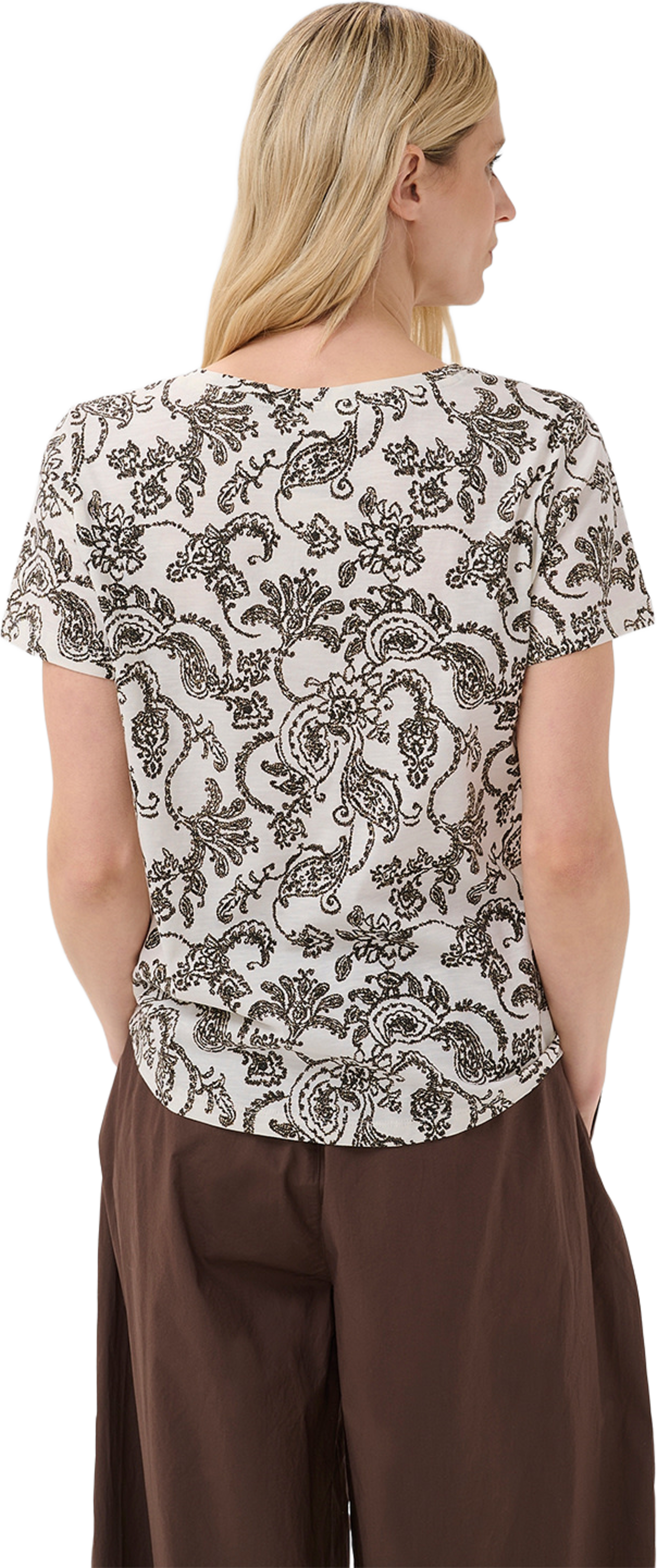 GesinasPW TShirt, från Part Two, i färgen Black Dot Paisley. Klicka för att öppna bilden i stort format