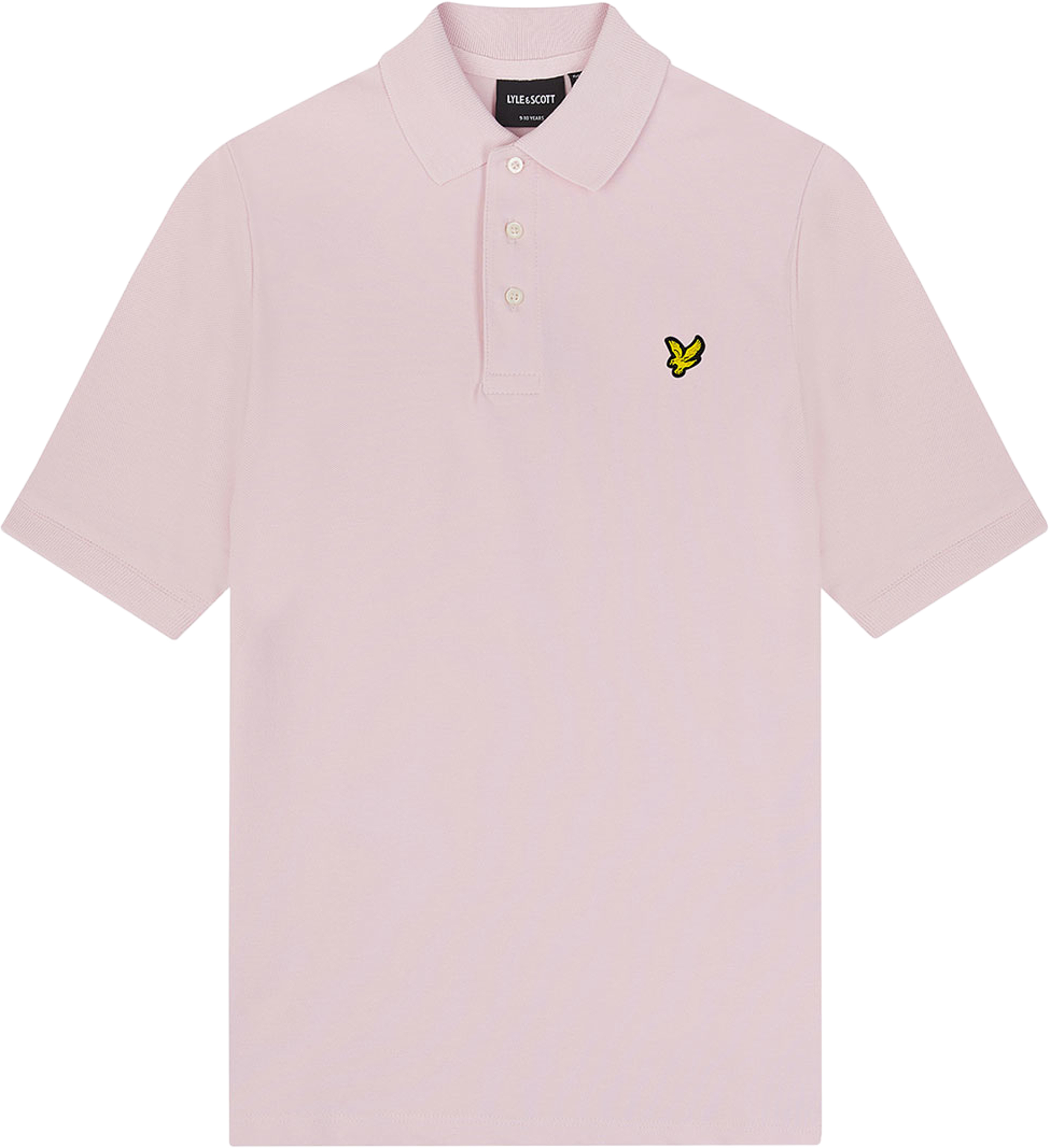 Plain Polo Shirt, från Lyle & Scott, i färgen Light Pink 2. Klicka för att öppna bilden i stort format