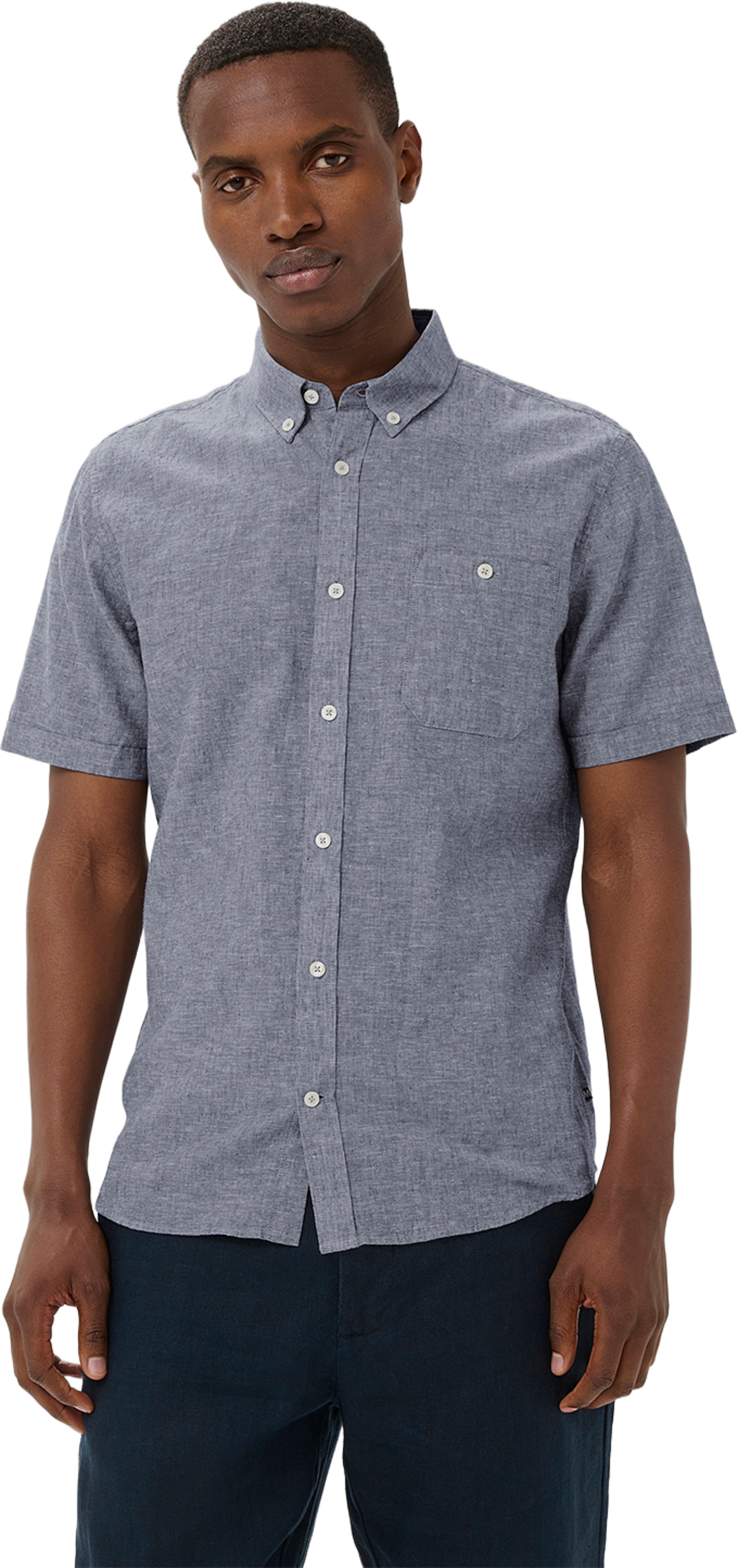 Trostol Shirt, från Matinique, i färgen Sargasso Sea. Klicka för att öppna bilden i stort format