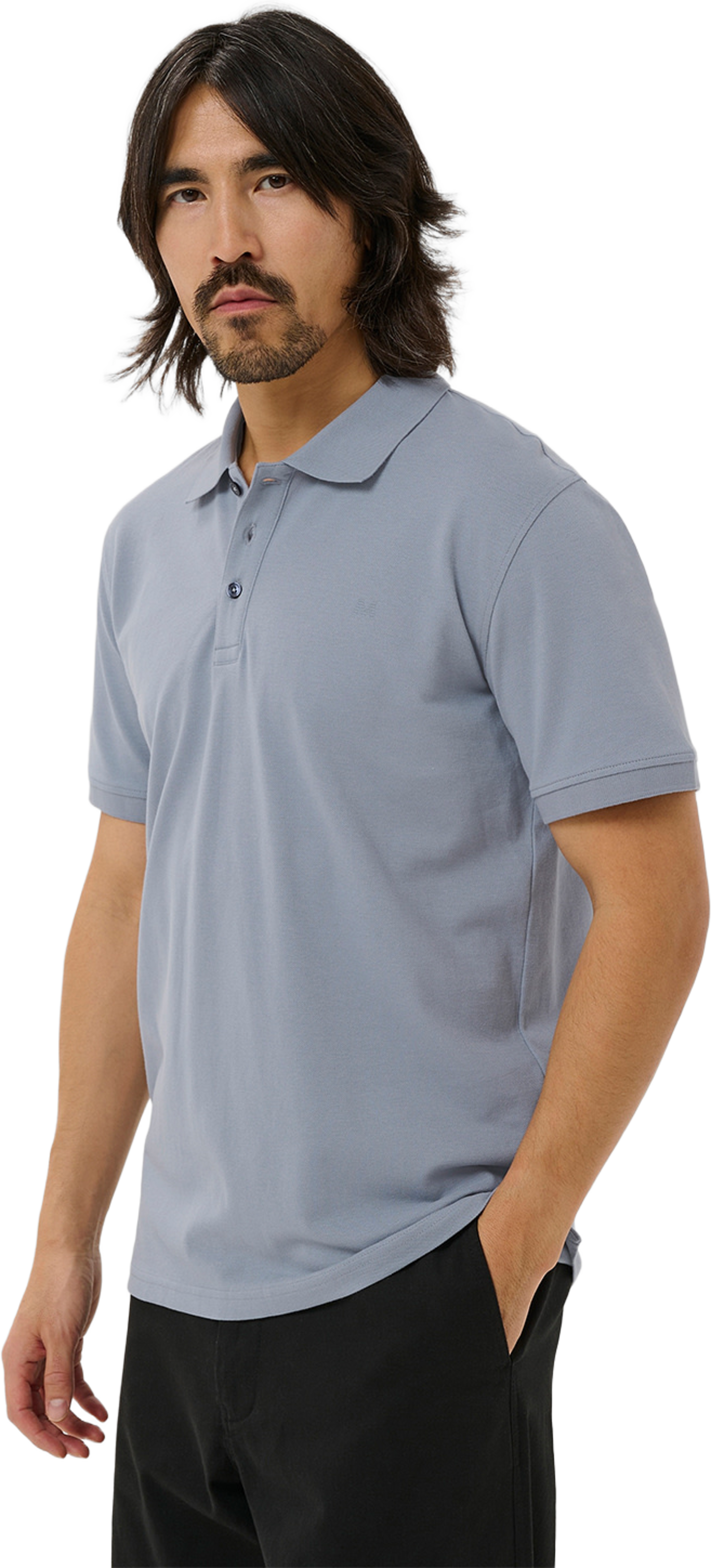 MApoleo Melange Poloshirt, från Matinique, i färgen Tradewinds. Klicka för att öppna bilden i stort format