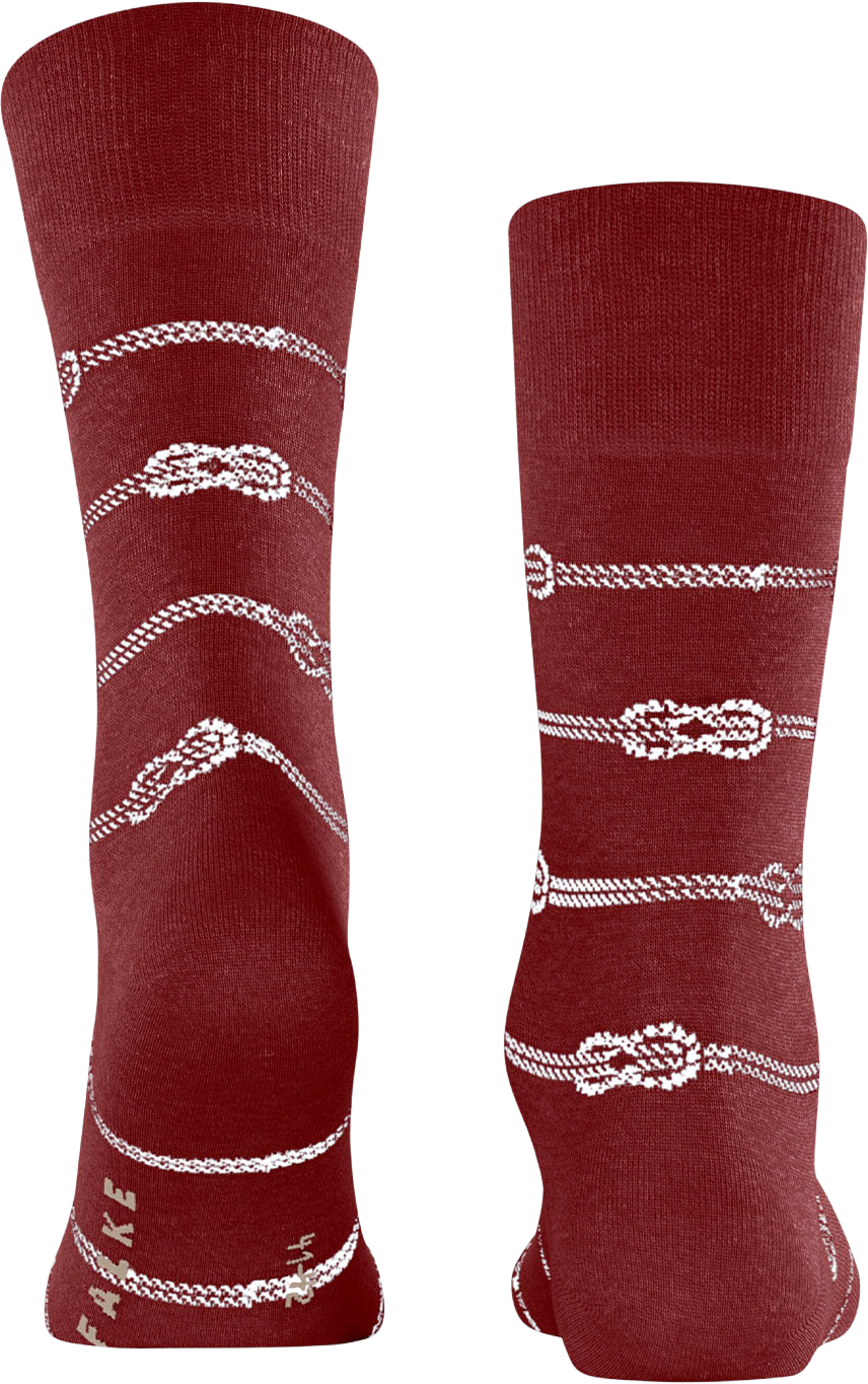 Sailing Rope, från Falke, i färgen Chili. Klicka för att öppna bilden i stort format