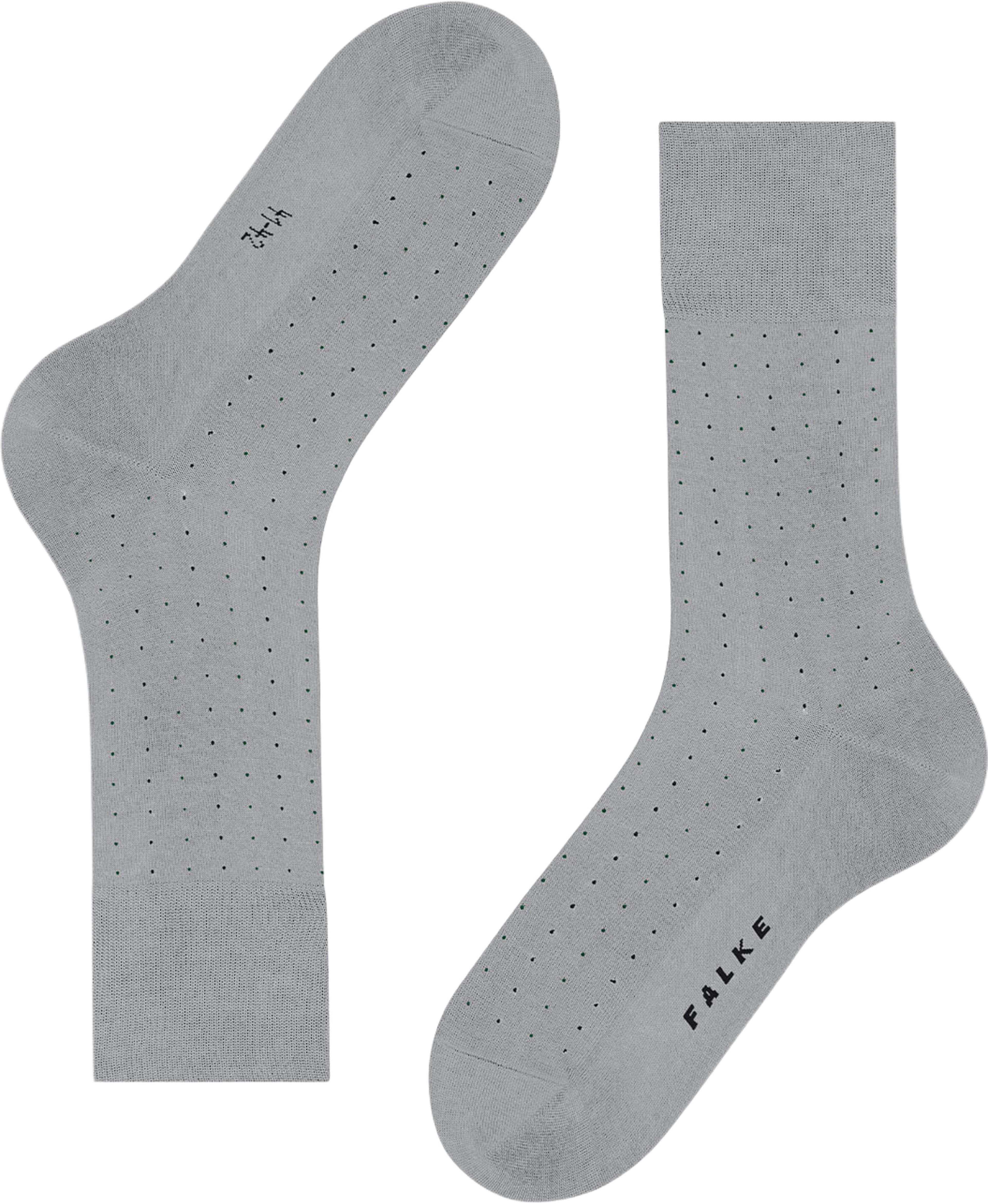 Tiago Dotted Line, från Falke, i färgen Silver. Klicka för att öppna bilden i stort format