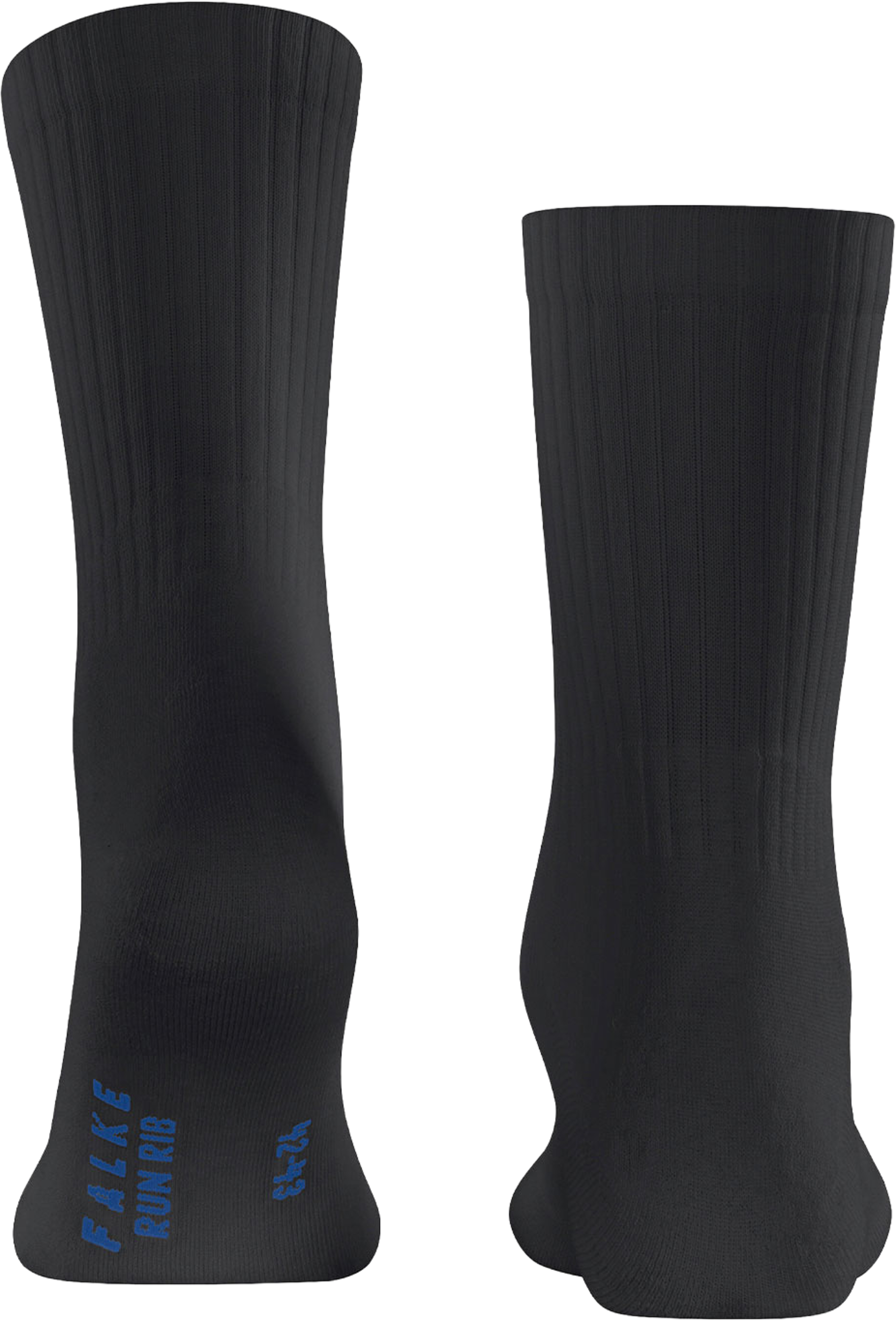 Run Rib Crew Socks, från Falke, i färgen Black. Klicka för att öppna bilden i stort format
