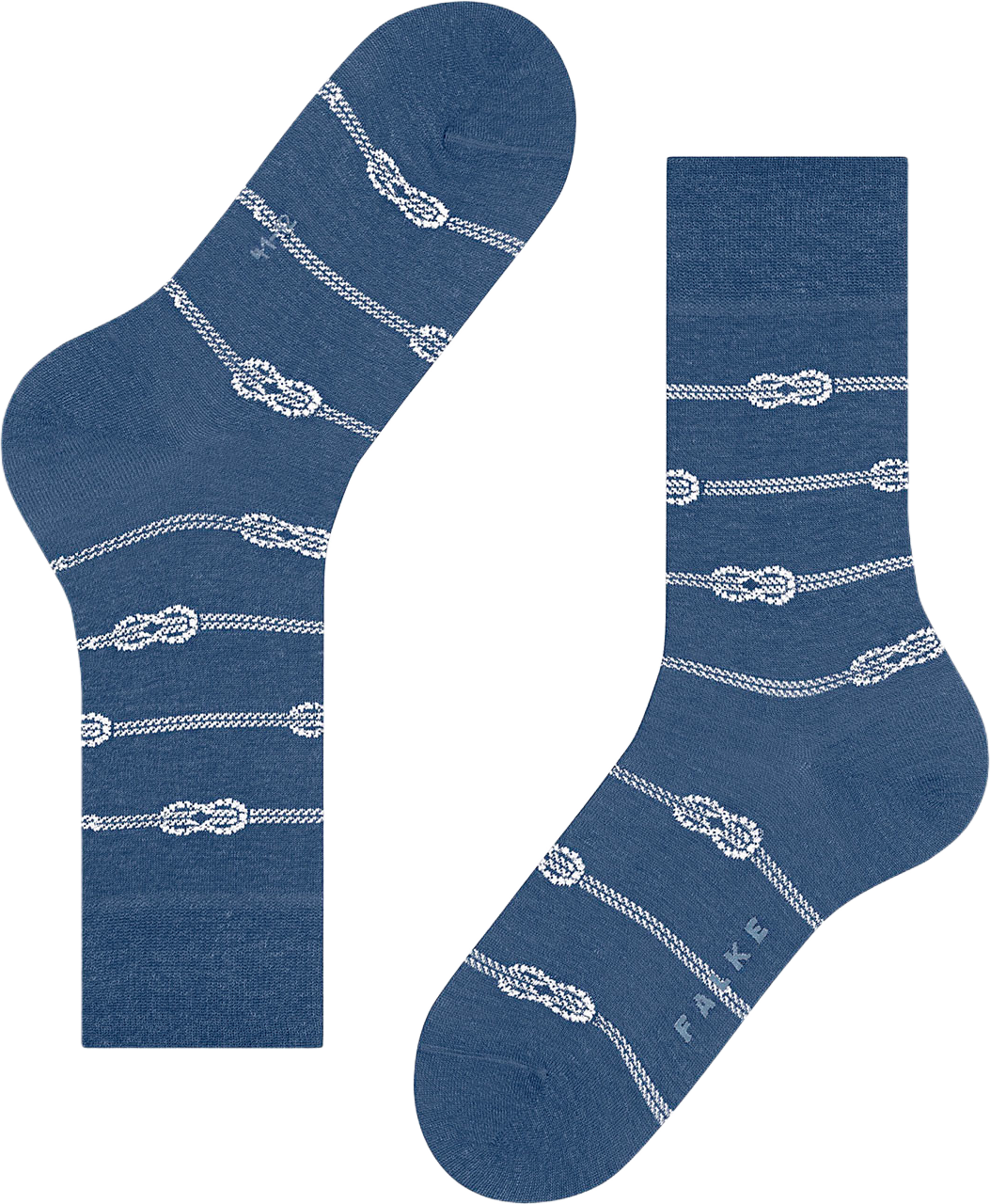 Sailing Rope, från Falke, i färgen Mingblue. Klicka för att öppna bilden i stort format