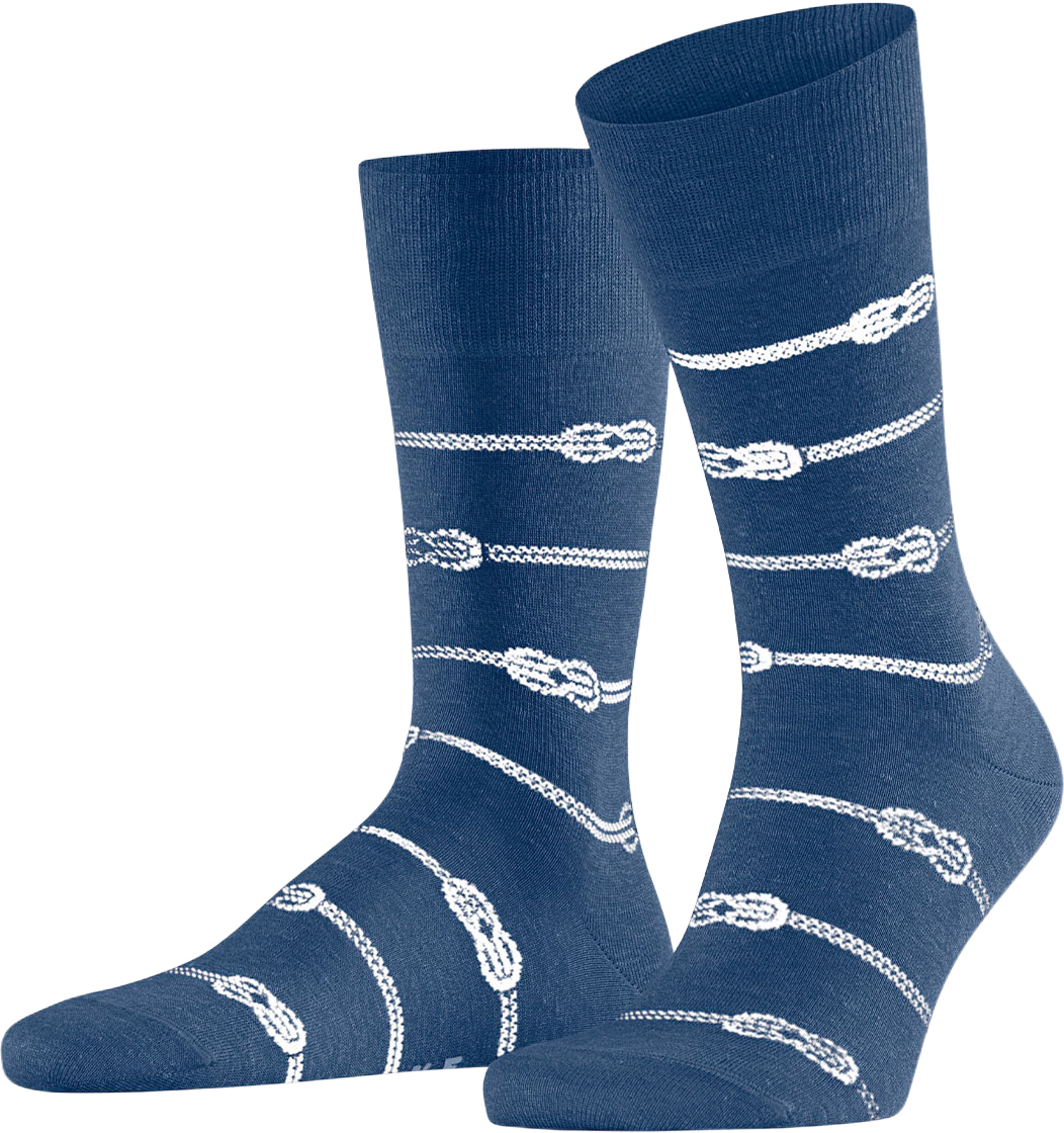 Sailing Rope, från Falke, i färgen Mingblue. Klicka för att öppna bilden i stort format