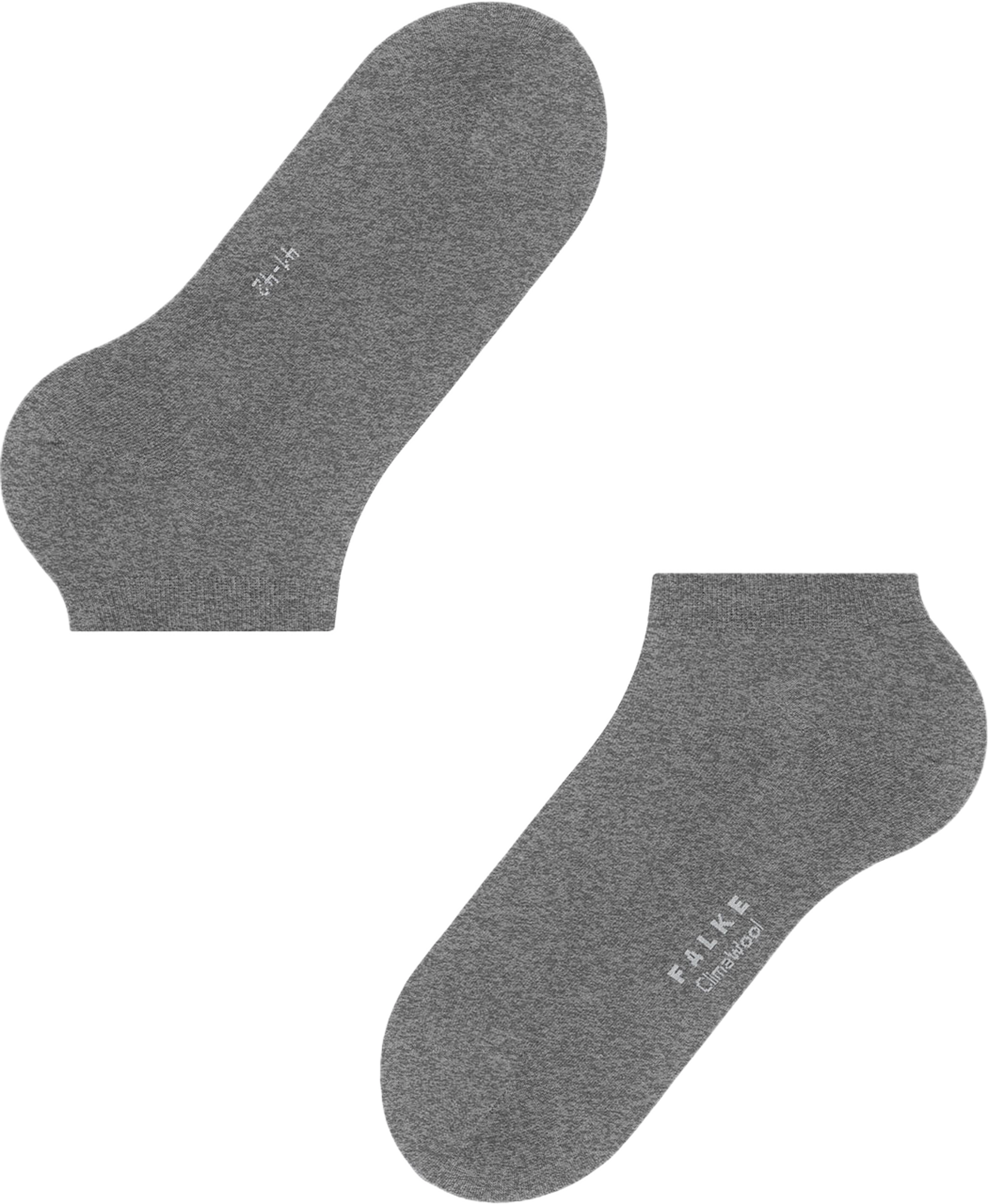 ClimaWool Sneaker Socks, från Falke, i färgen Light Greymel. Klicka för att öppna bilden i stort format