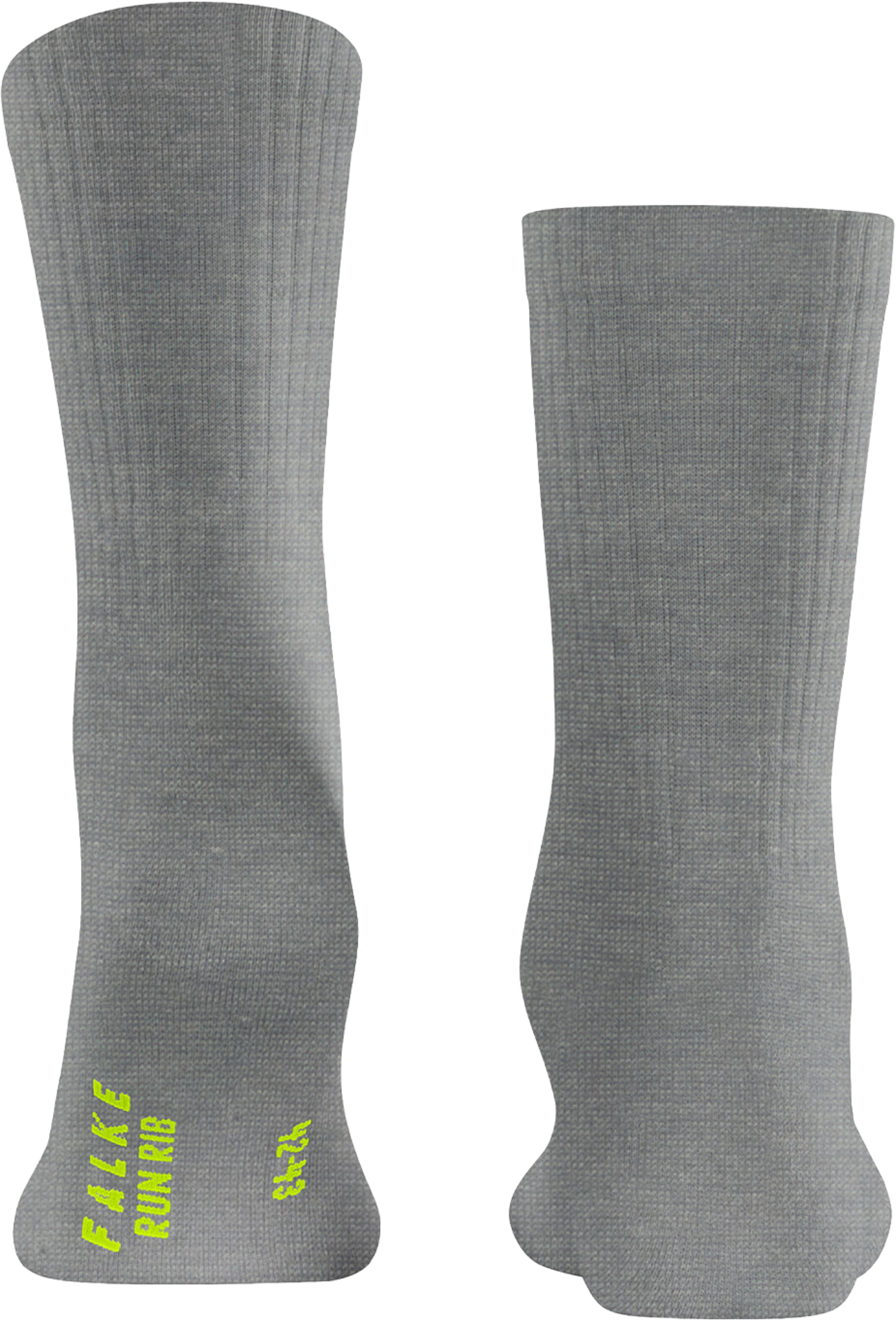 Run Rib Crew Socks, från Falke, i färgen Light Grey. Klicka för att öppna bilden i stort format