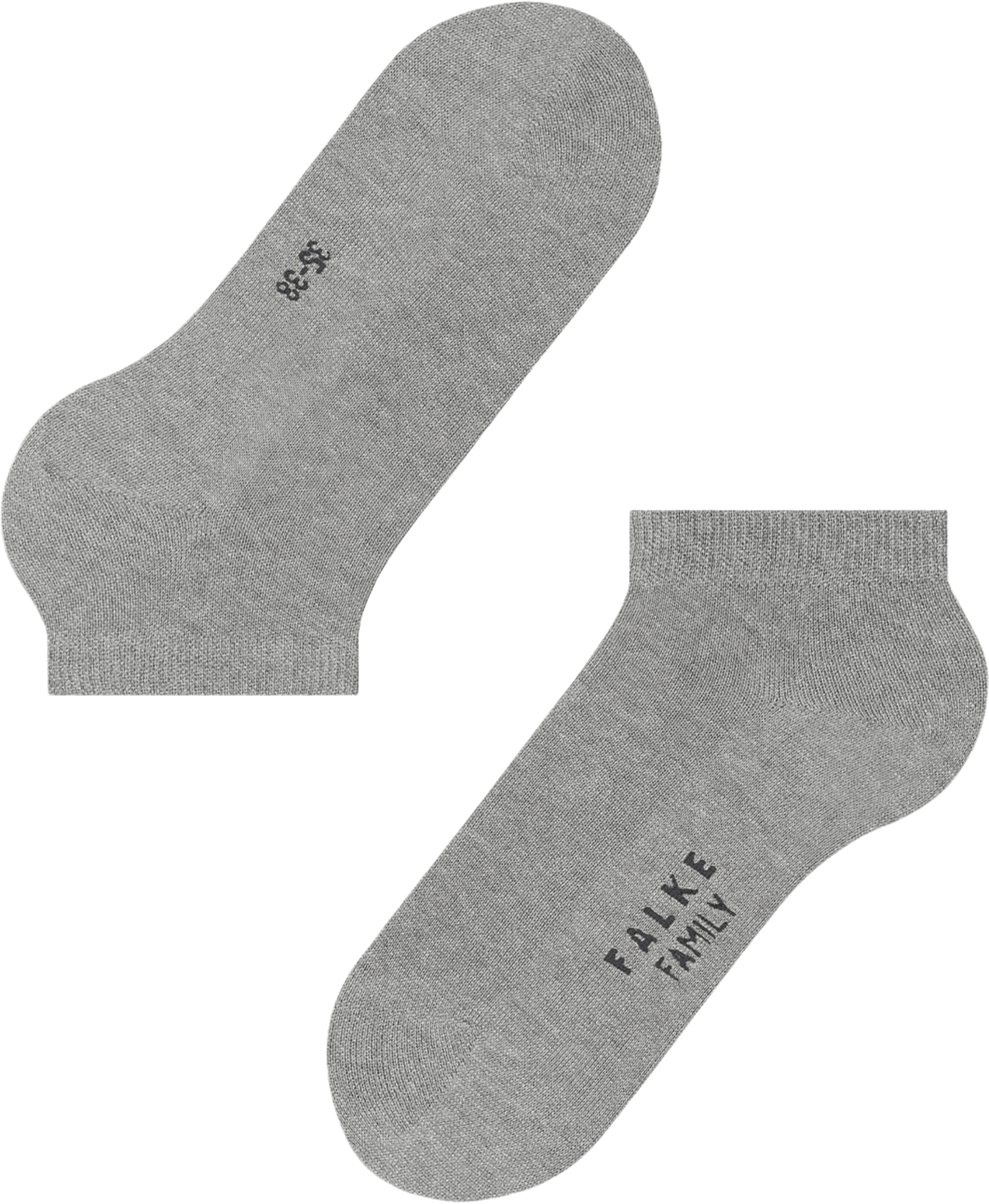 Family Sneaker Socks, från Falke, i färgen Lt. Heather. Klicka för att öppna bilden i stort format