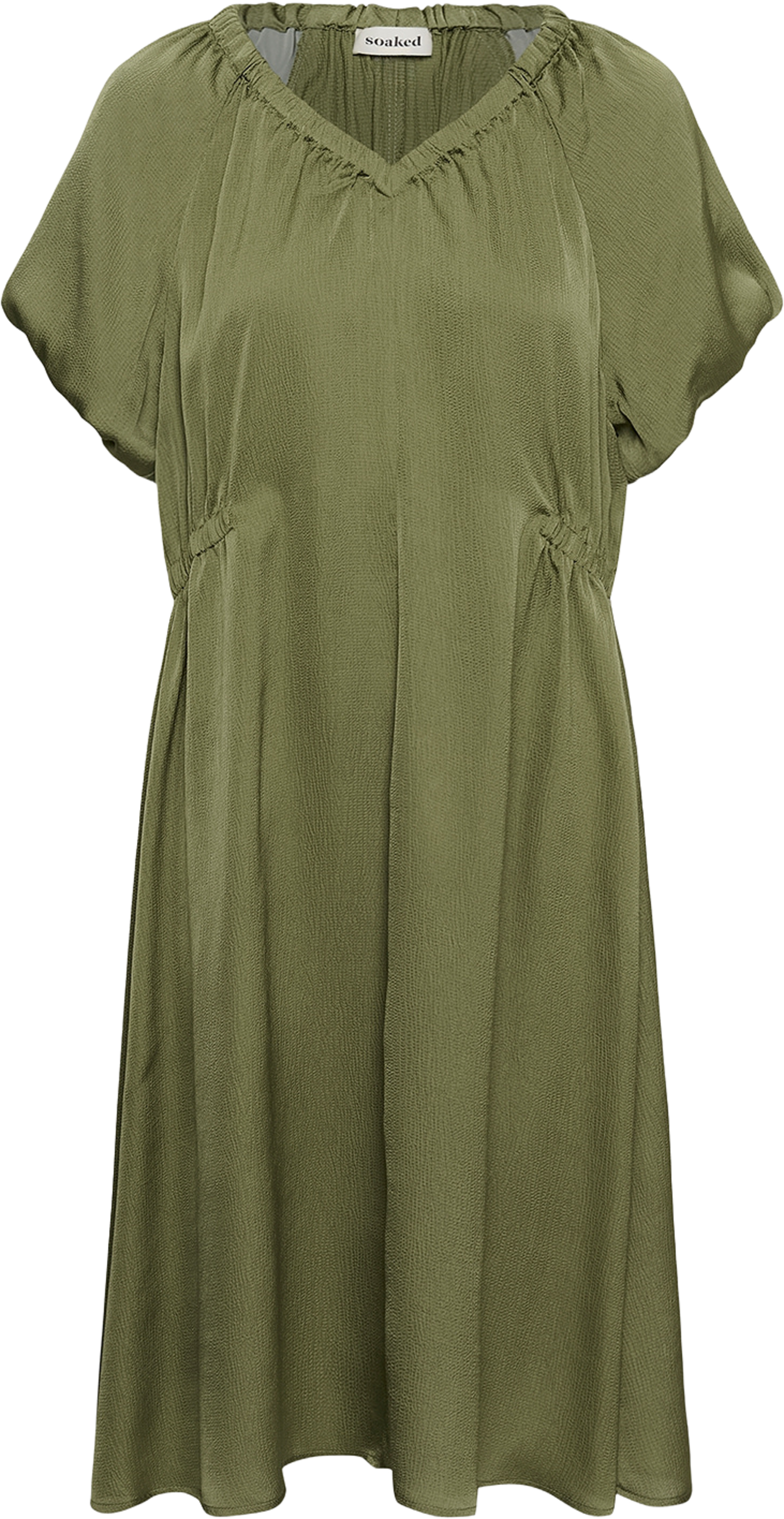 Paris Balloon Dress, från Soaked In Luxury, i färgen Oil Green. Klicka för att öppna bilden i stort format