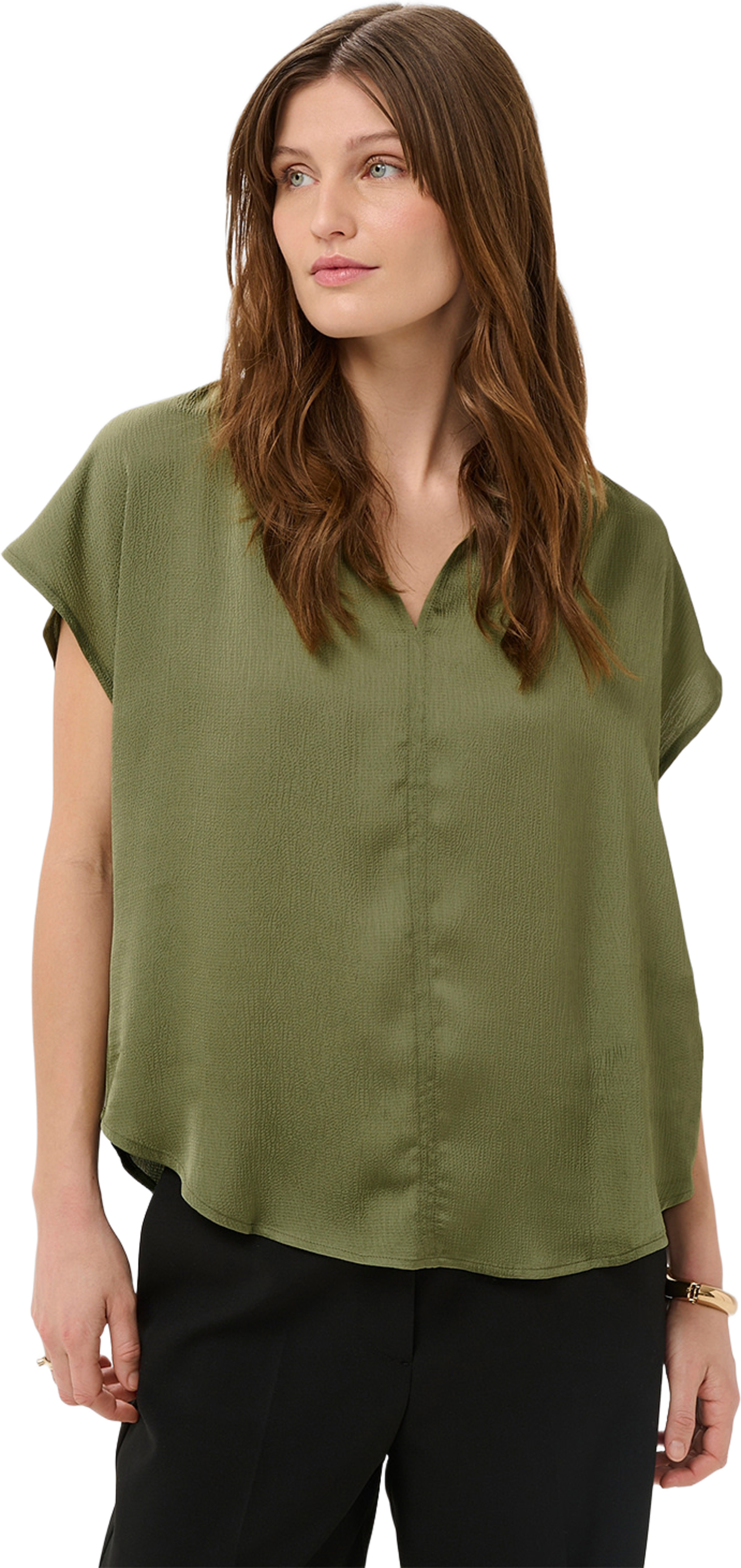 Paris top, från Soaked In Luxury, i färgen Oil Green. Klicka för att öppna bilden i stort format