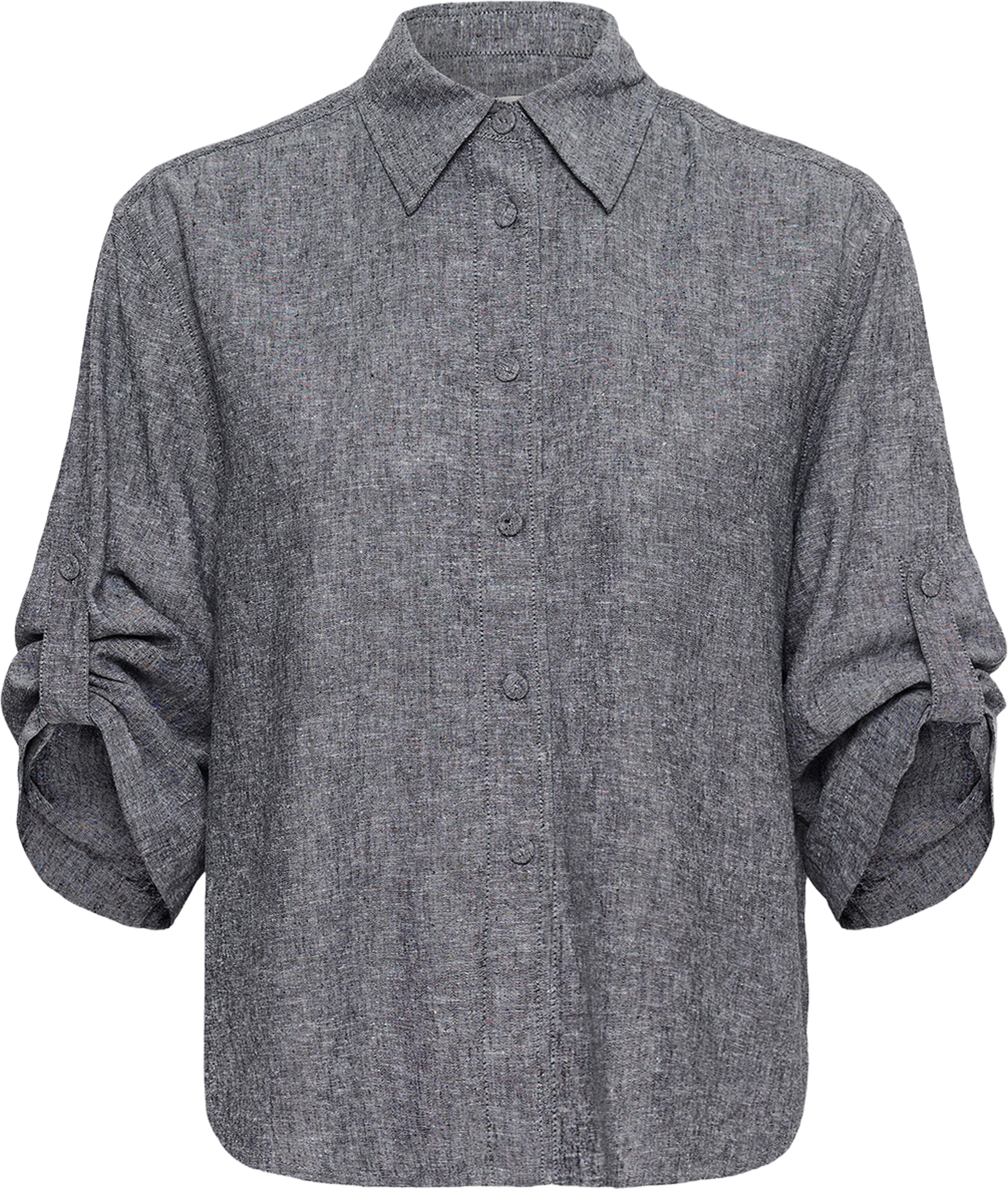 IonaIW Shirt, från Inwear, i färgen Marine Blue Melange. Klicka för att öppna bilden i stort format