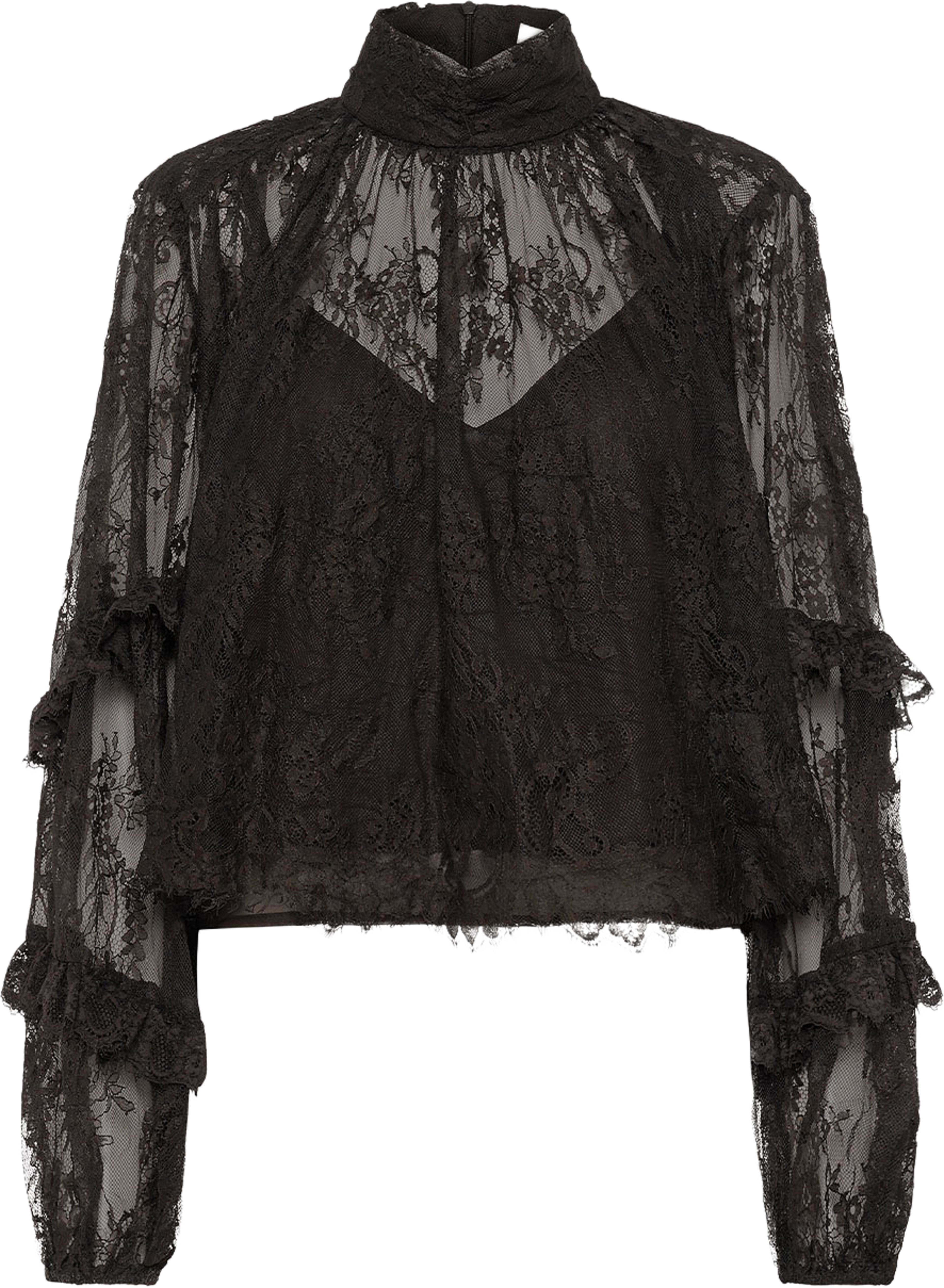 Lami Blouse, från Gestuz, i färgen Ganache. Klicka för att öppna bilden i stort format