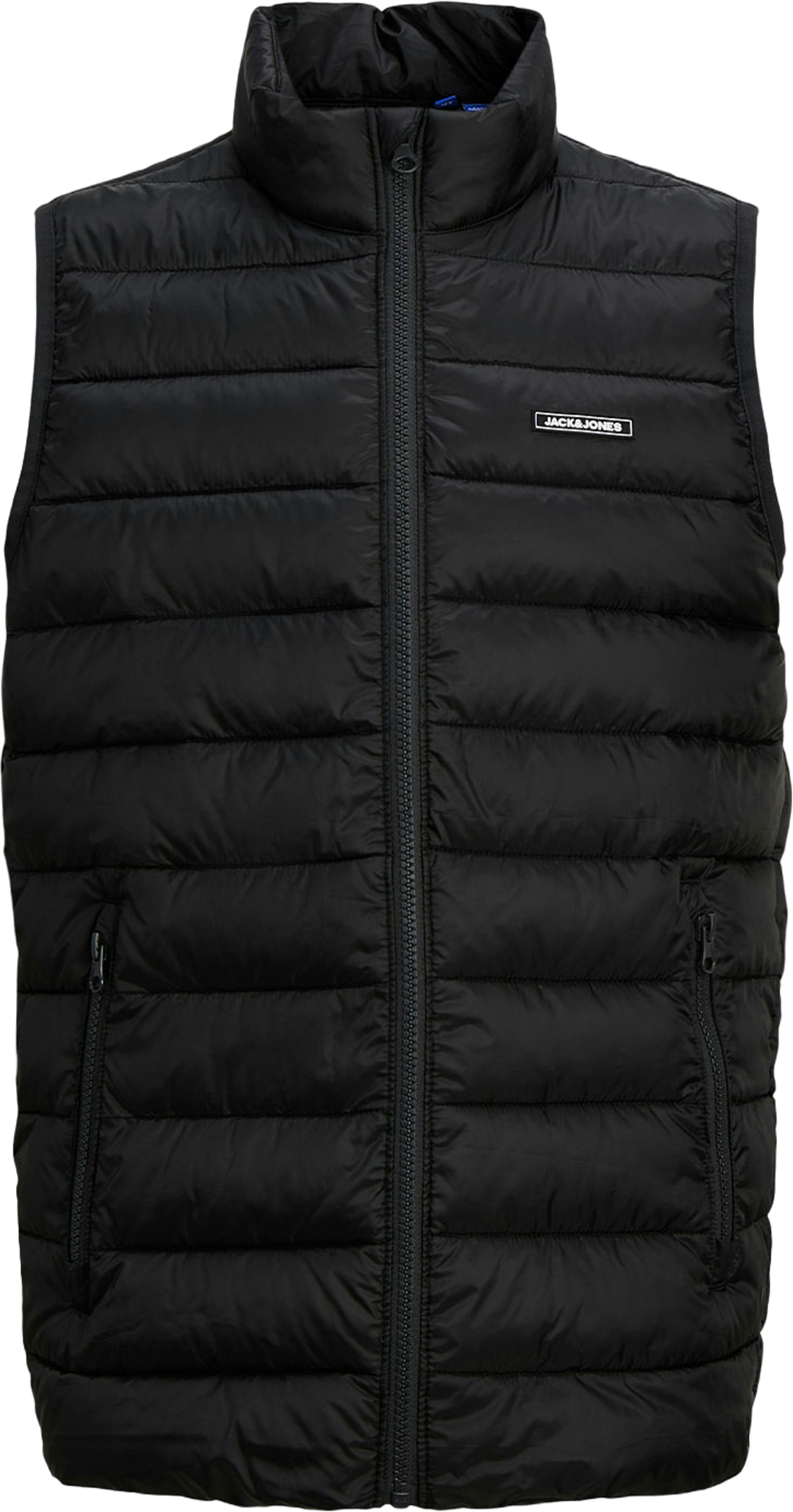 JJLOUIS LIGHT BODYWARMER COLLAR, från Jack & Jones, i färgen Black. Klicka för att öppna bilden i stort format