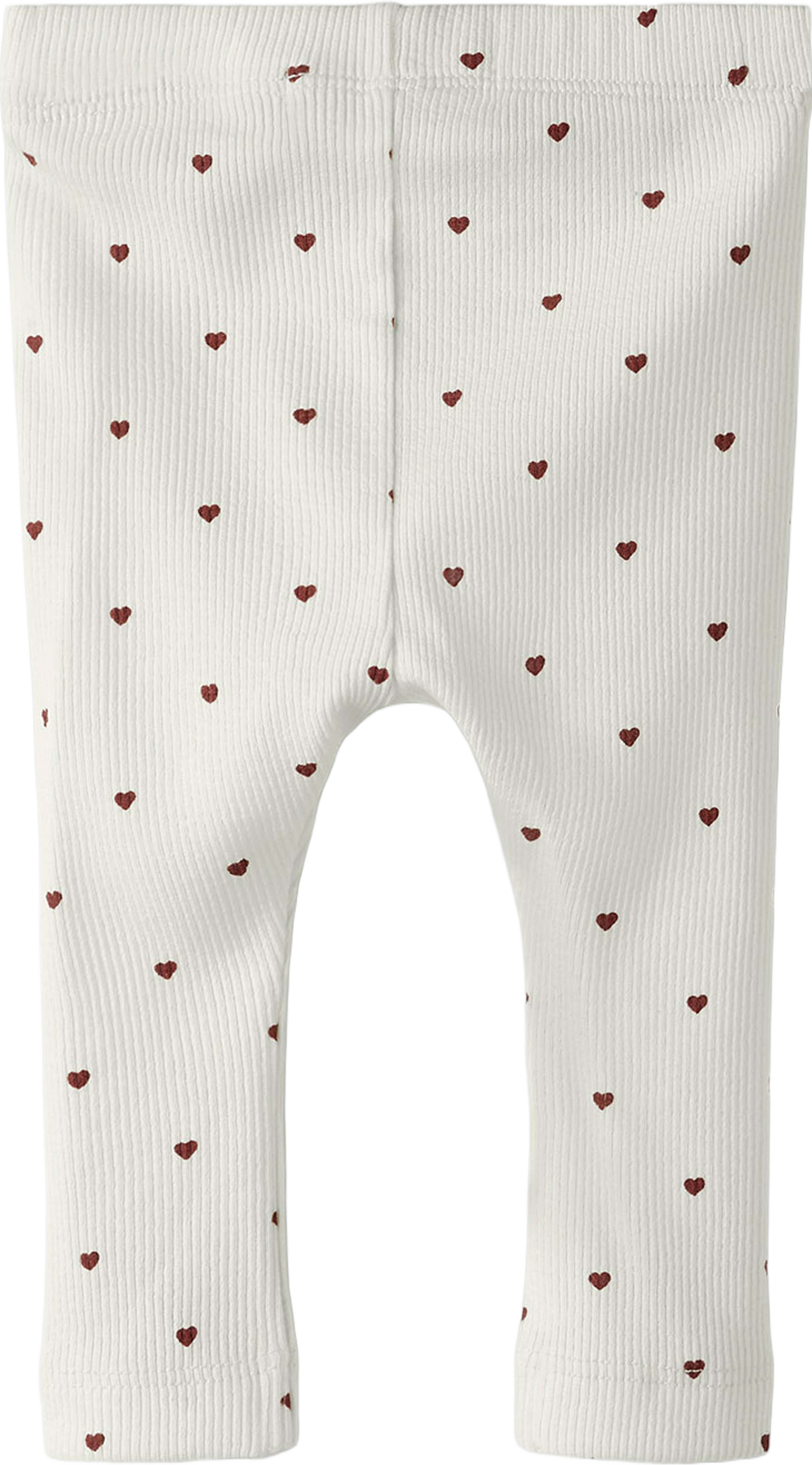 Gago slim leggings, från Lil'Atelier, i färgen Coconut Milk Heart. Klicka för att öppna bilden i stort format