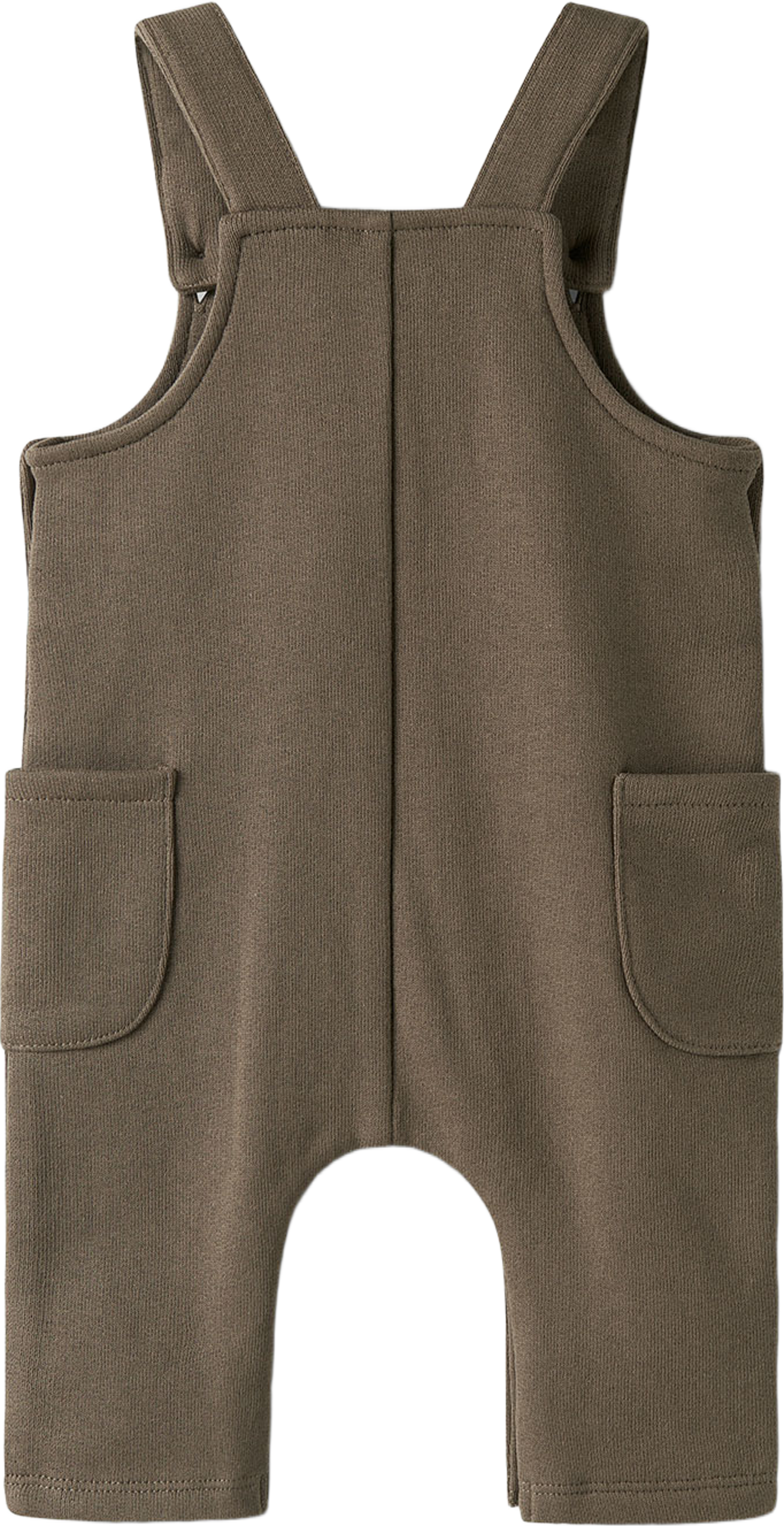 Jobo hängselbyxa, från Lil'Atelier, i färgen Shitake. Klicka för att öppna bilden i stort format