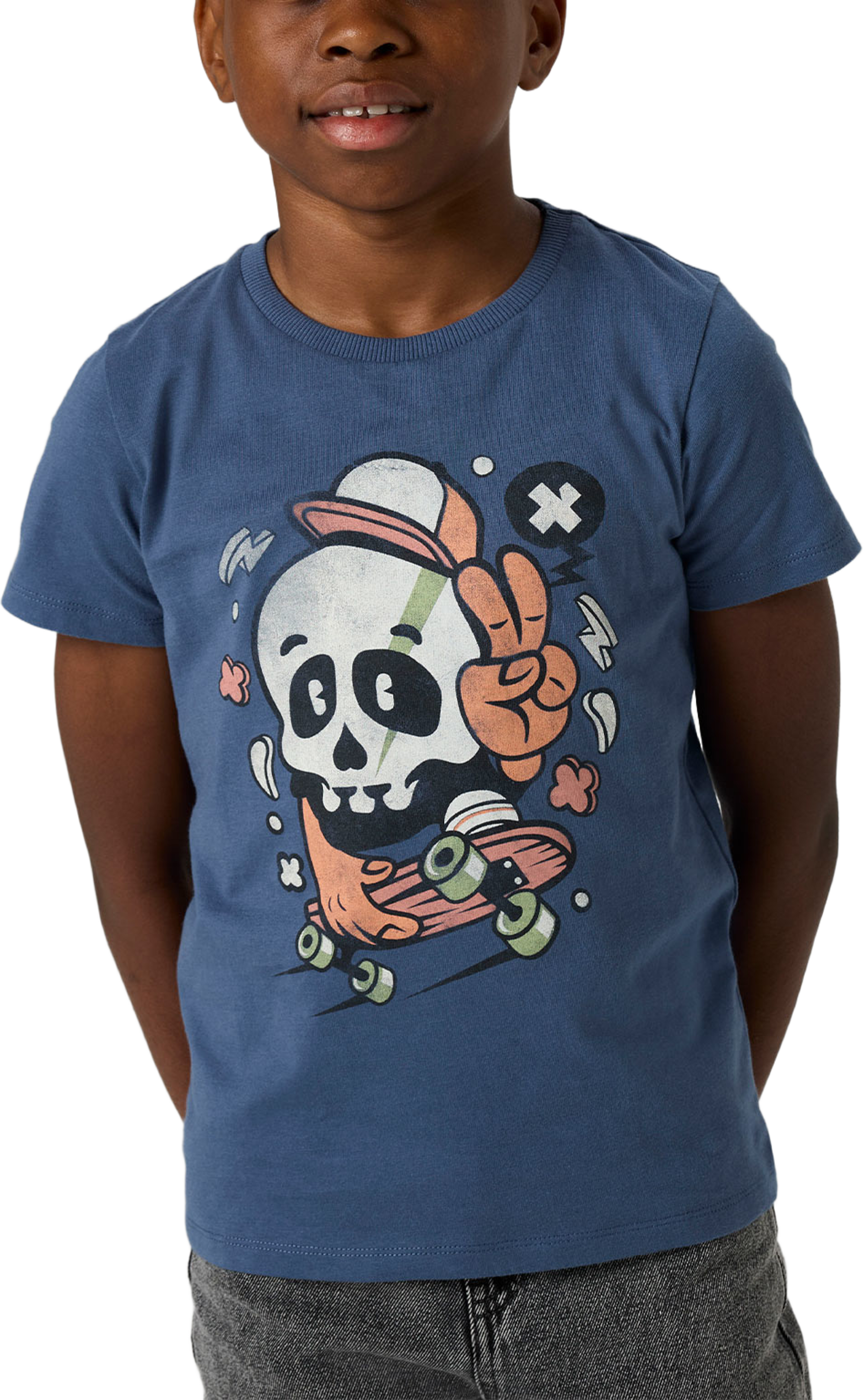 NKMBASTIAN SS TOP BOX PS, från Name It, i färgen Vintage Indigo. Klicka för att öppna bilden i stort format