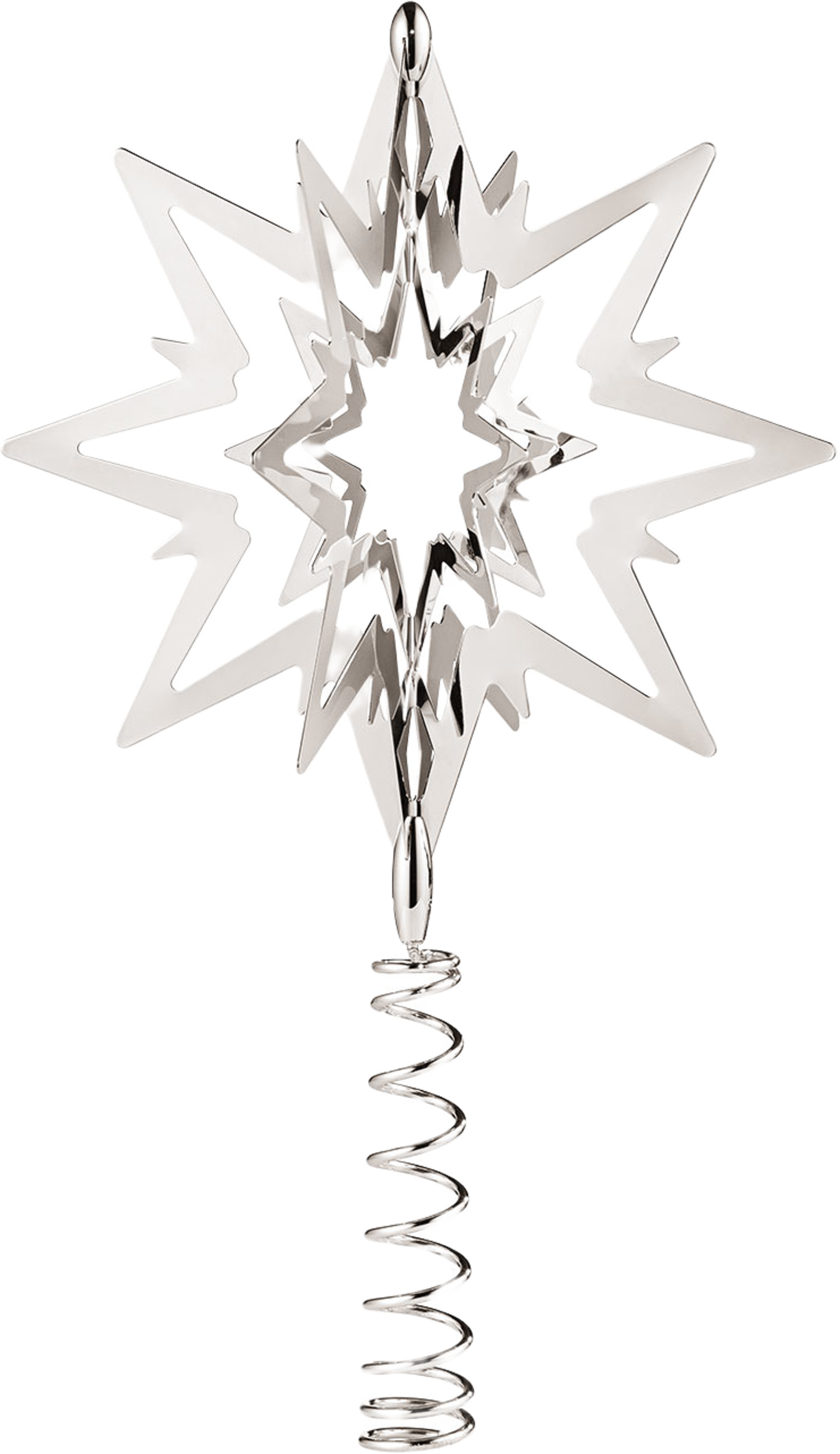 Julgransstjärna, liten, från Georg Jensen, i färgen Silver. Klicka för att öppna bilden i stort format
