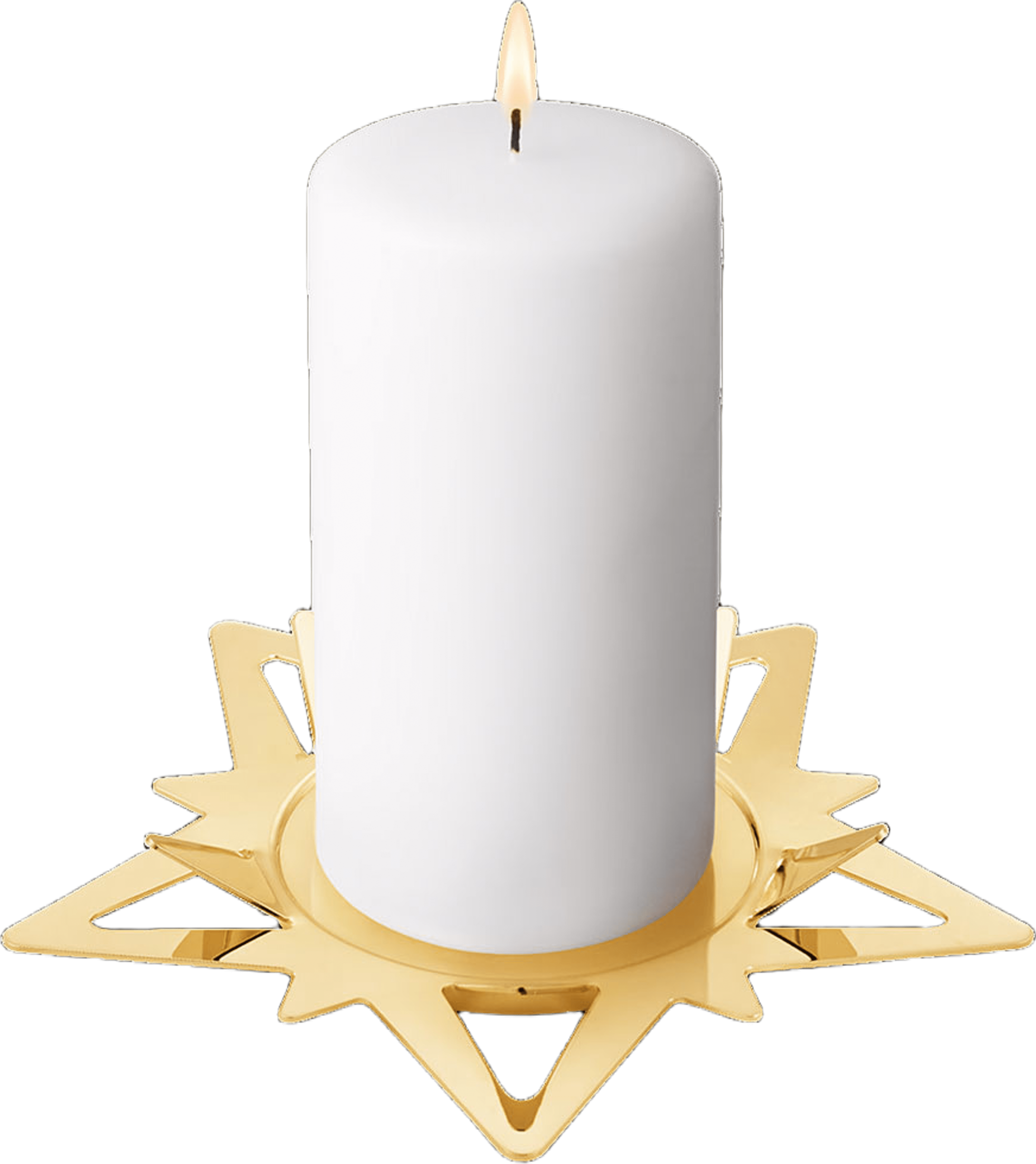 CLASSIC CHRISTMAS ljushållare, från Georg Jensen, i färgen Gold. Klicka för att öppna bilden i stort format