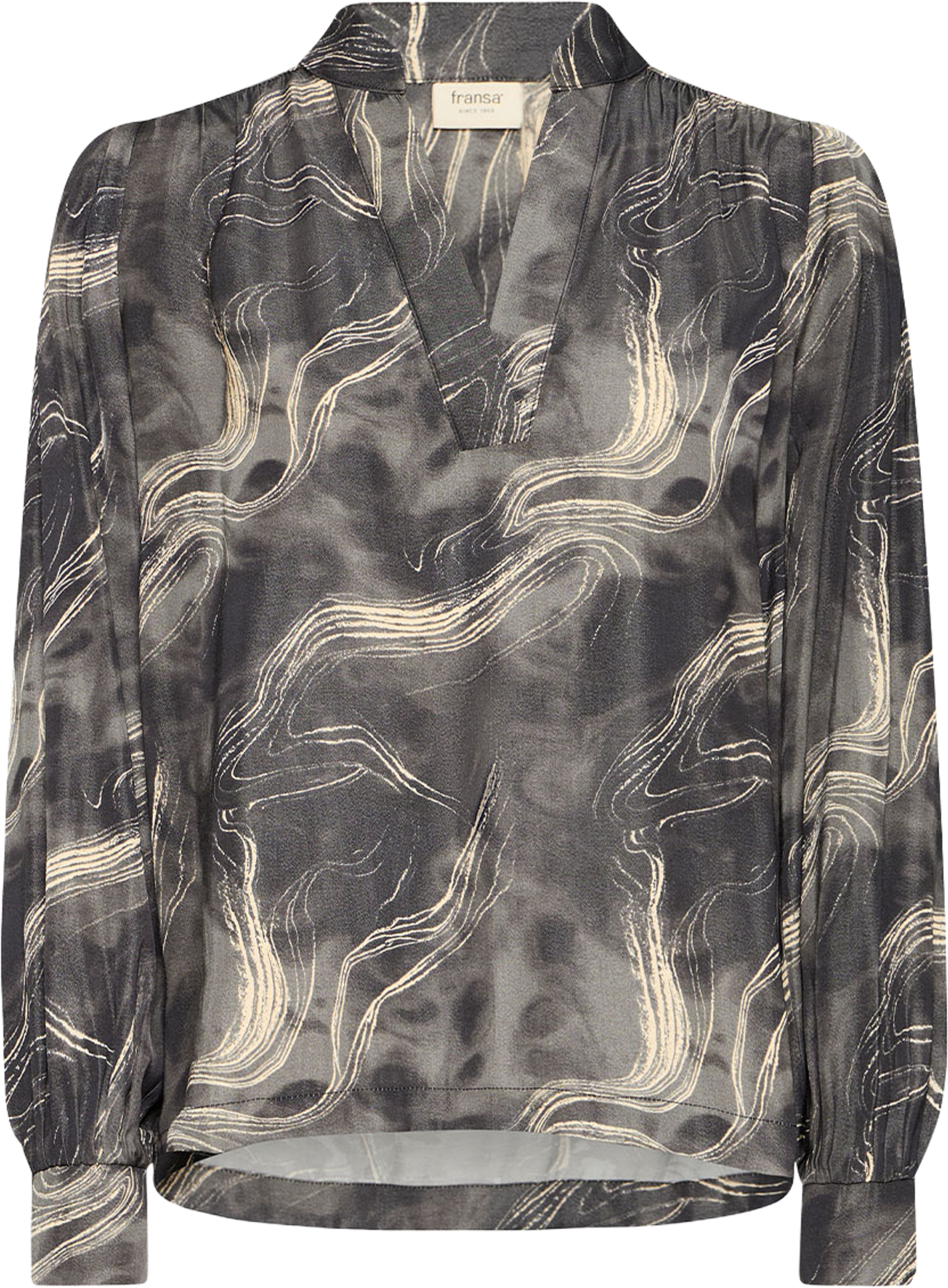 HATTI BL 1 Shirt, från Fransa, i färgen Gray Pin Watercolour. Klicka för att öppna bilden i stort format