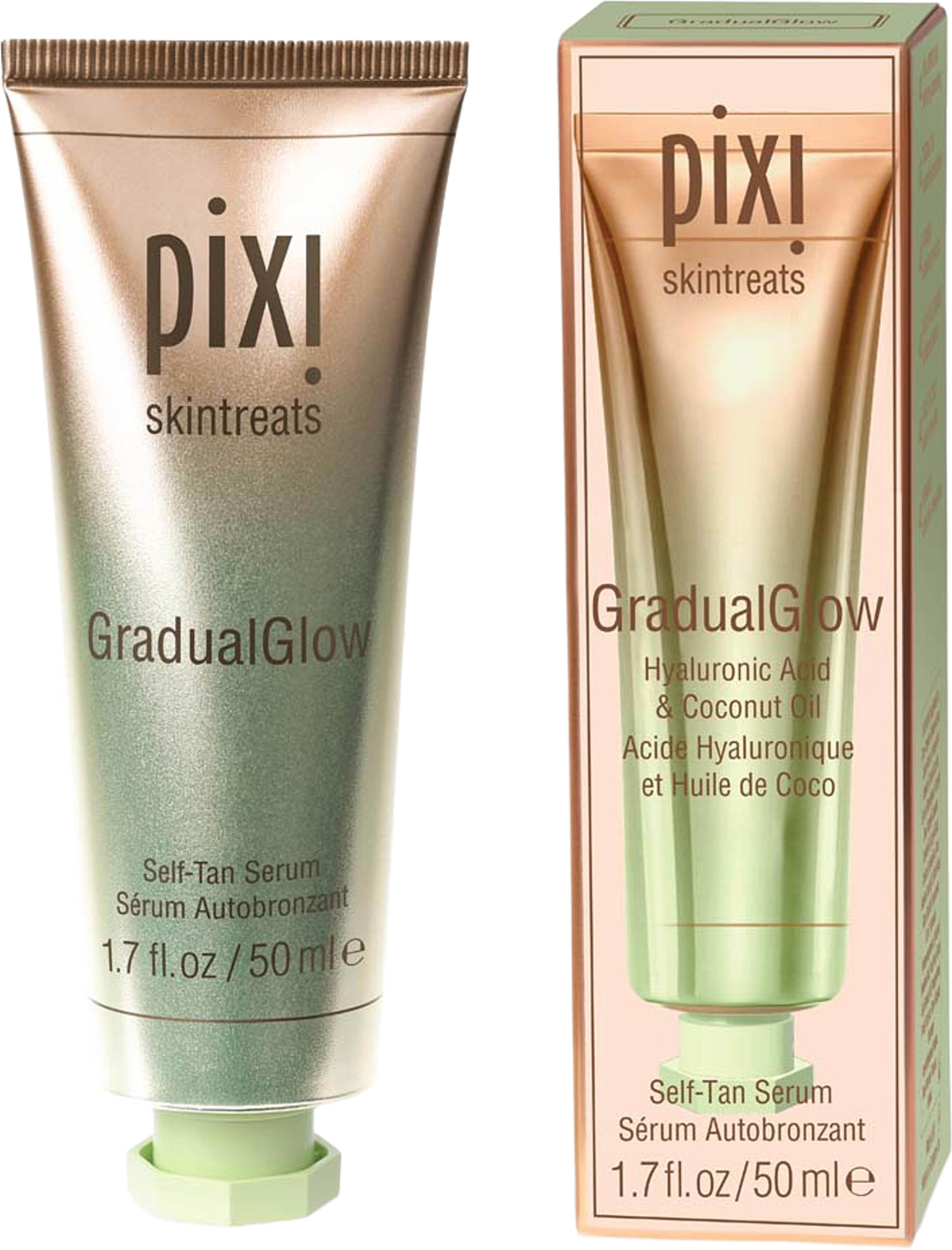 GradualGlow Self-Tan Serum, från Pixi. Klicka för att öppna bilden i stort format
