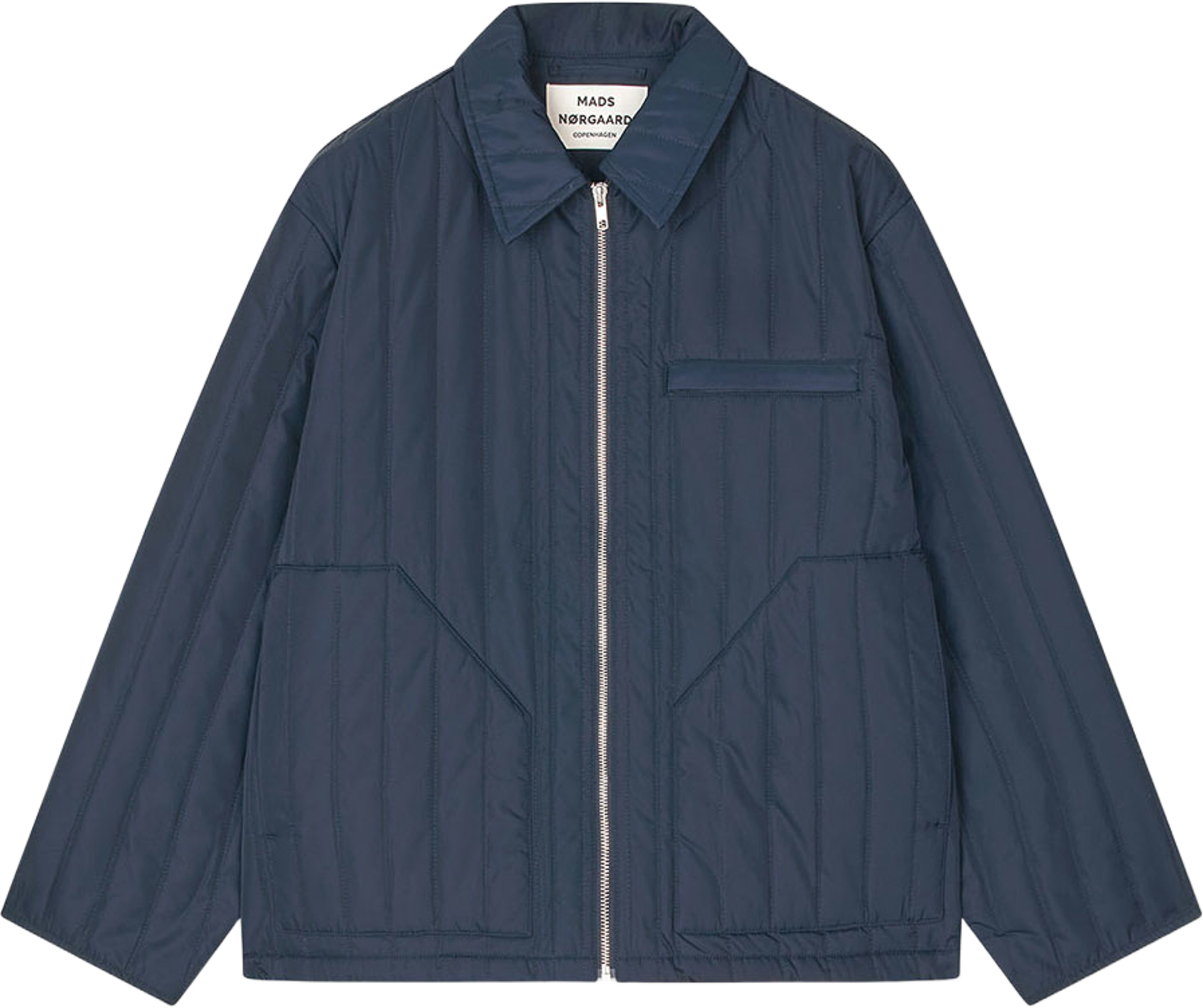 Poly Twill Flora Jacket, från Mads Nørgaard, i färgen Sky Captain. Klicka för att öppna bilden i stort format