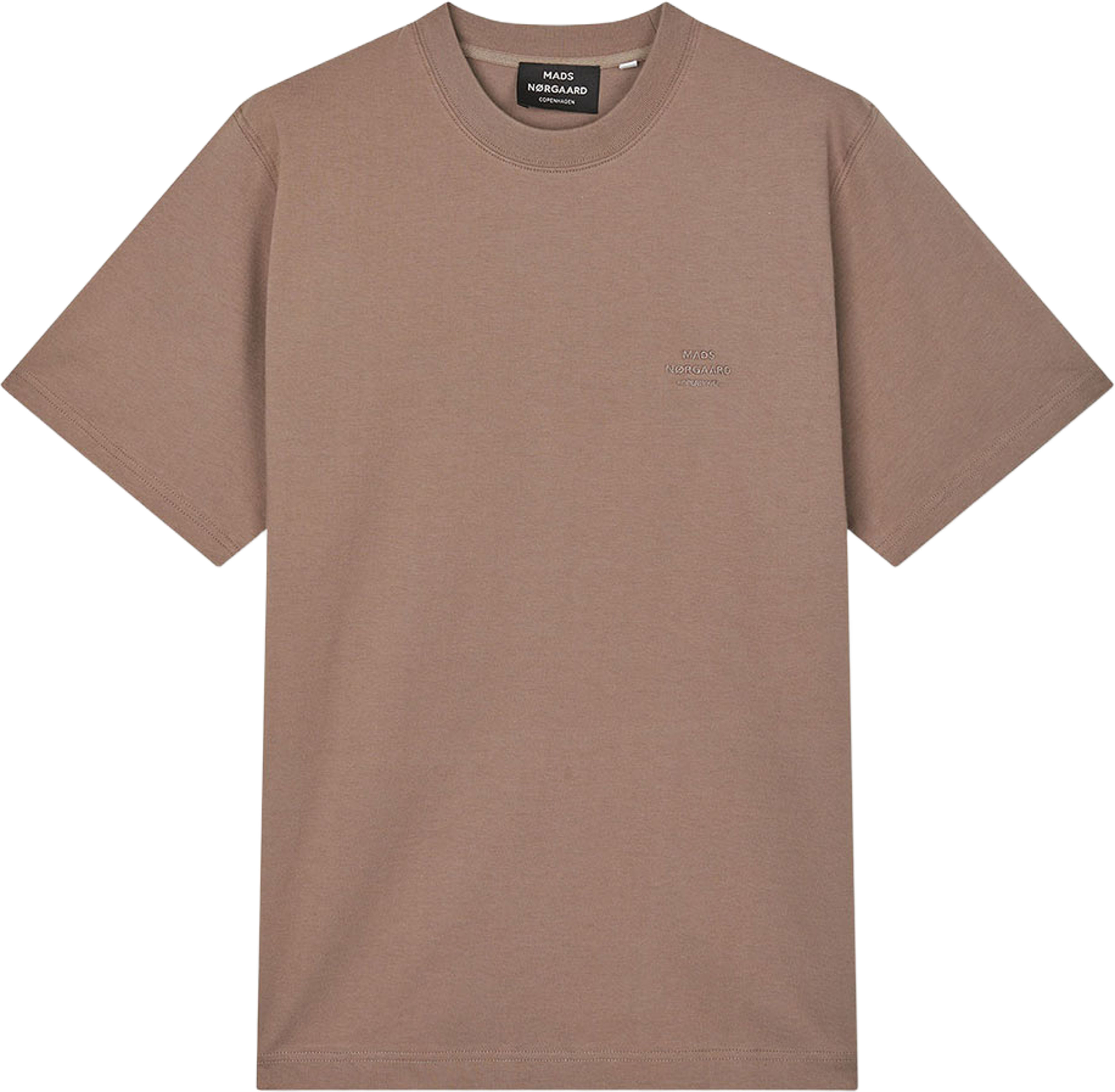 Cotton Jersey Frode Logo Tee FAV, från Mads Nørgaard, i färgen Walnut. Klicka för att öppna bilden i stort format