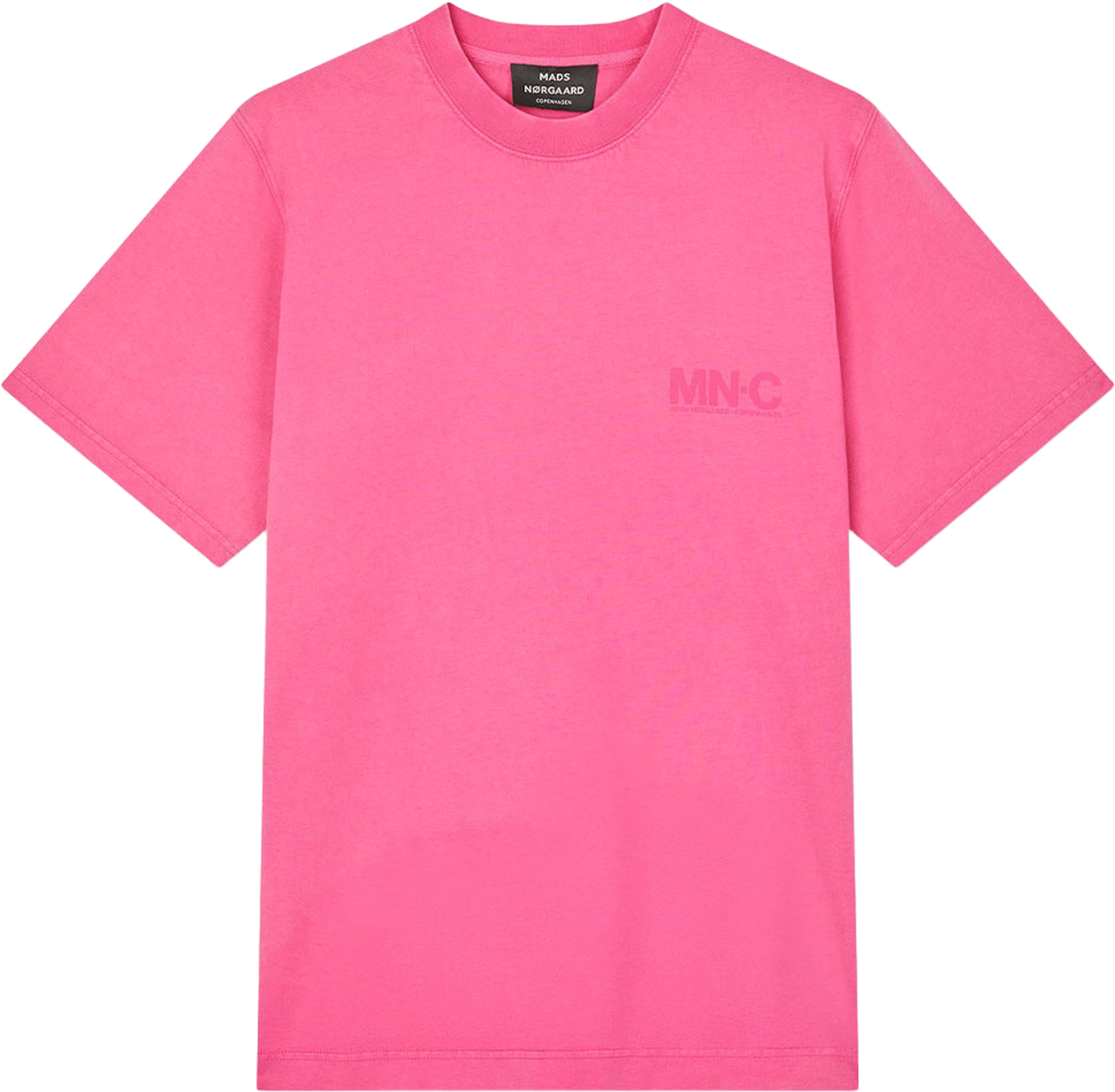 Cotton Jersey Frode MNC Tee, från Mads Nørgaard, i färgen Raspberry Rose. Klicka för att öppna bilden i stort format
