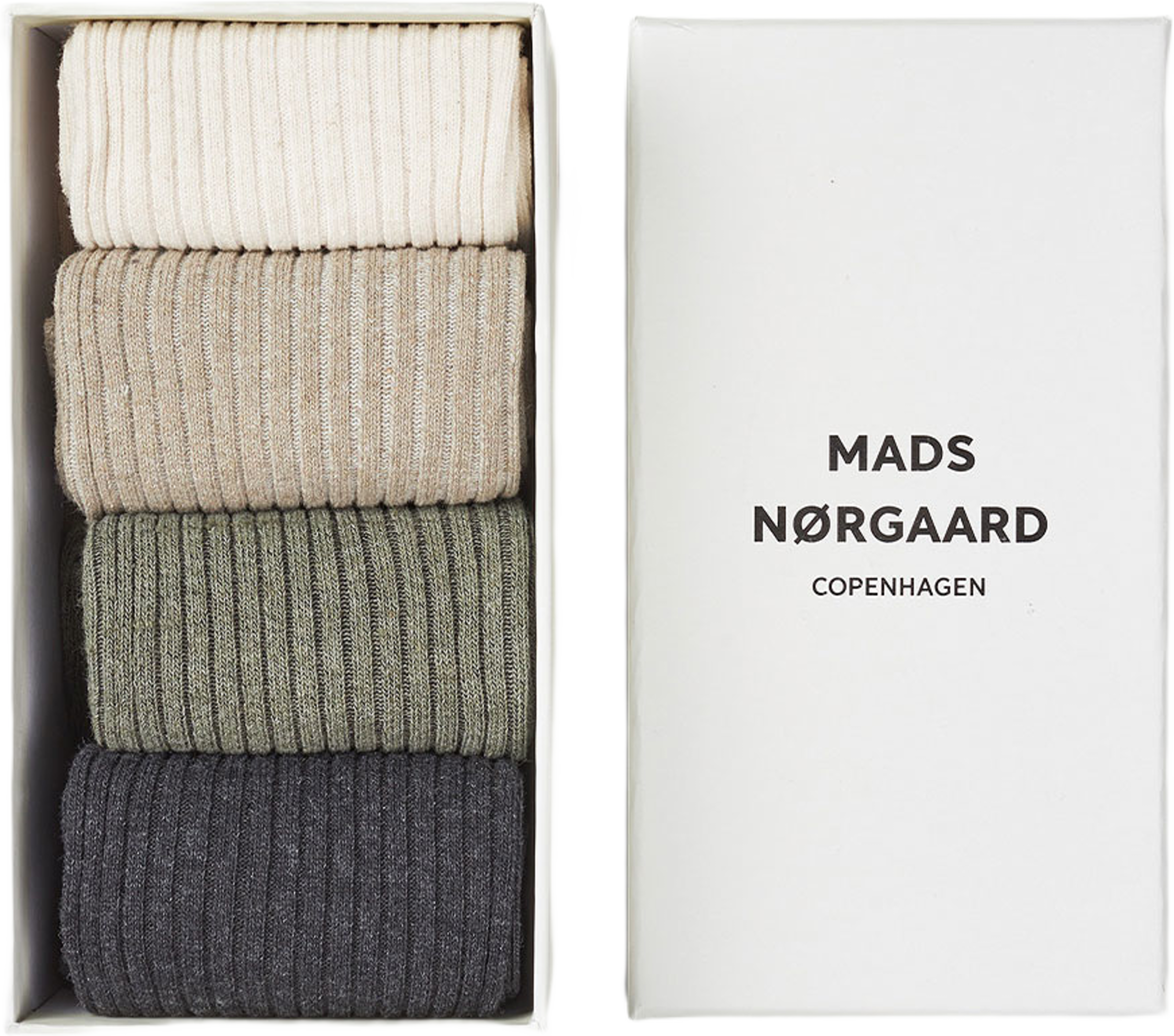 Sock Box Anton, från Mads Nørgaard, i färgen Spring 26-1. Klicka för att öppna bilden i stort format