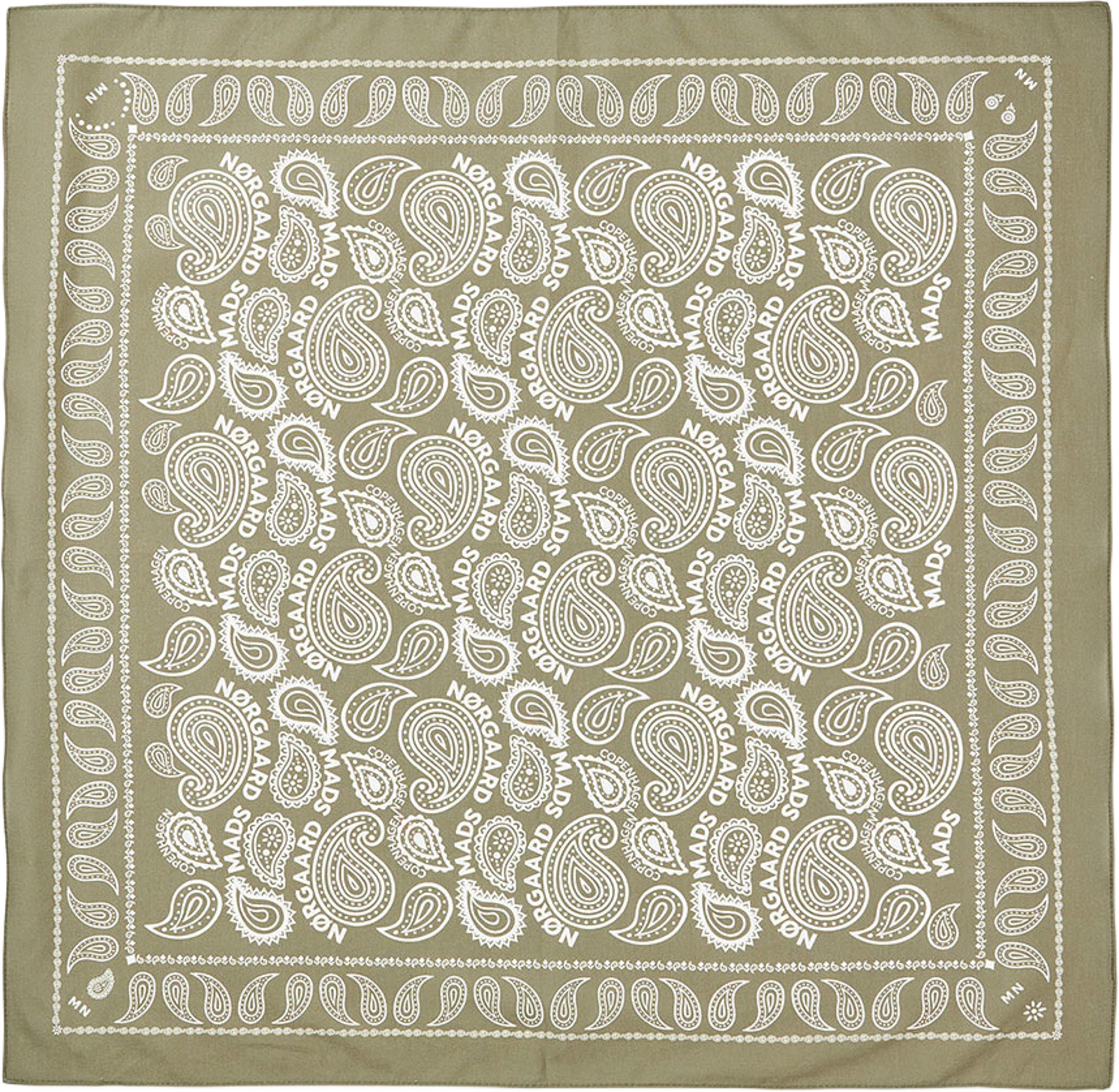 Soft Cotton Paisley Scarf Solid, från Mads Nørgaard, i färgen Overland Trek. Klicka för att öppna bilden i stort format