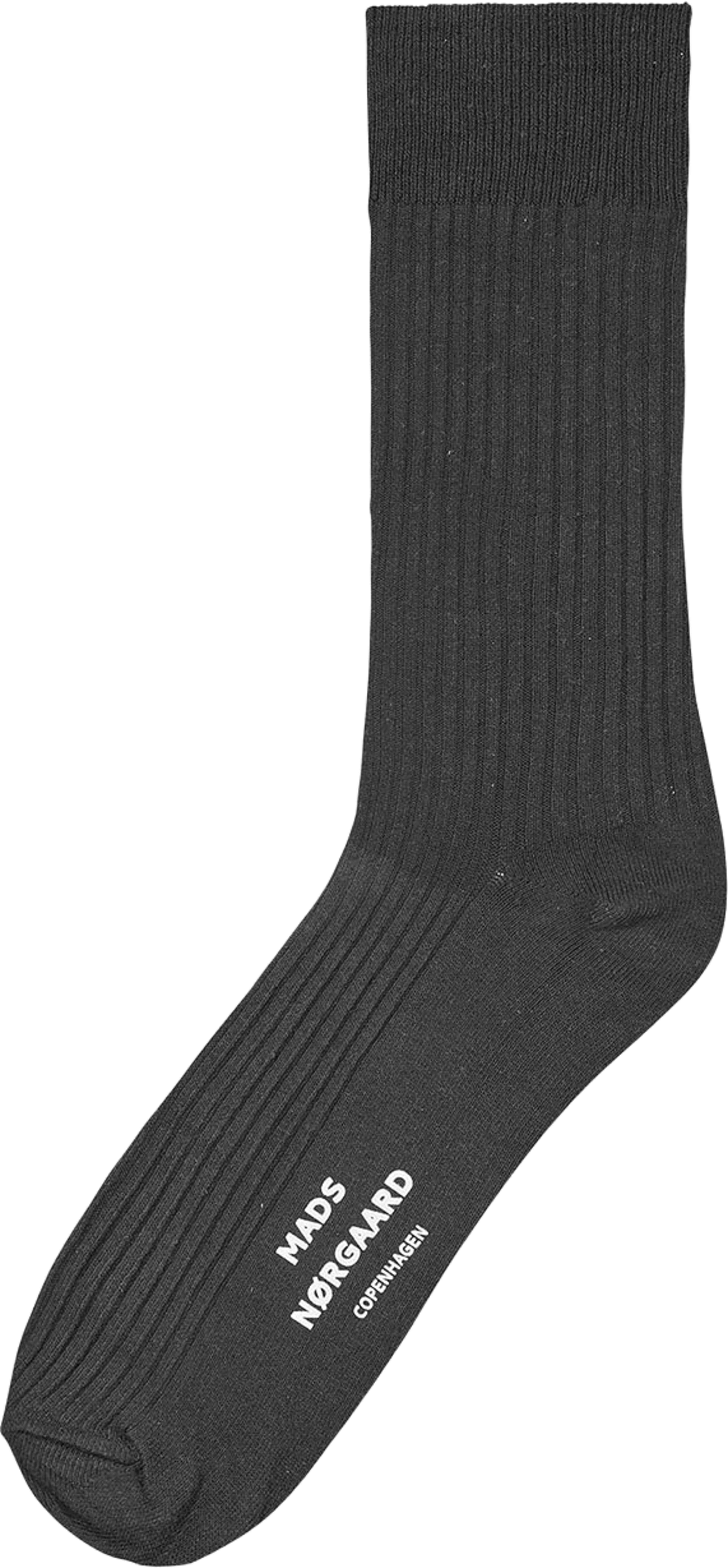 Sock Box Anton, från Mads Nørgaard, i färgen Black/Ecru 26-1. Klicka för att öppna bilden i stort format