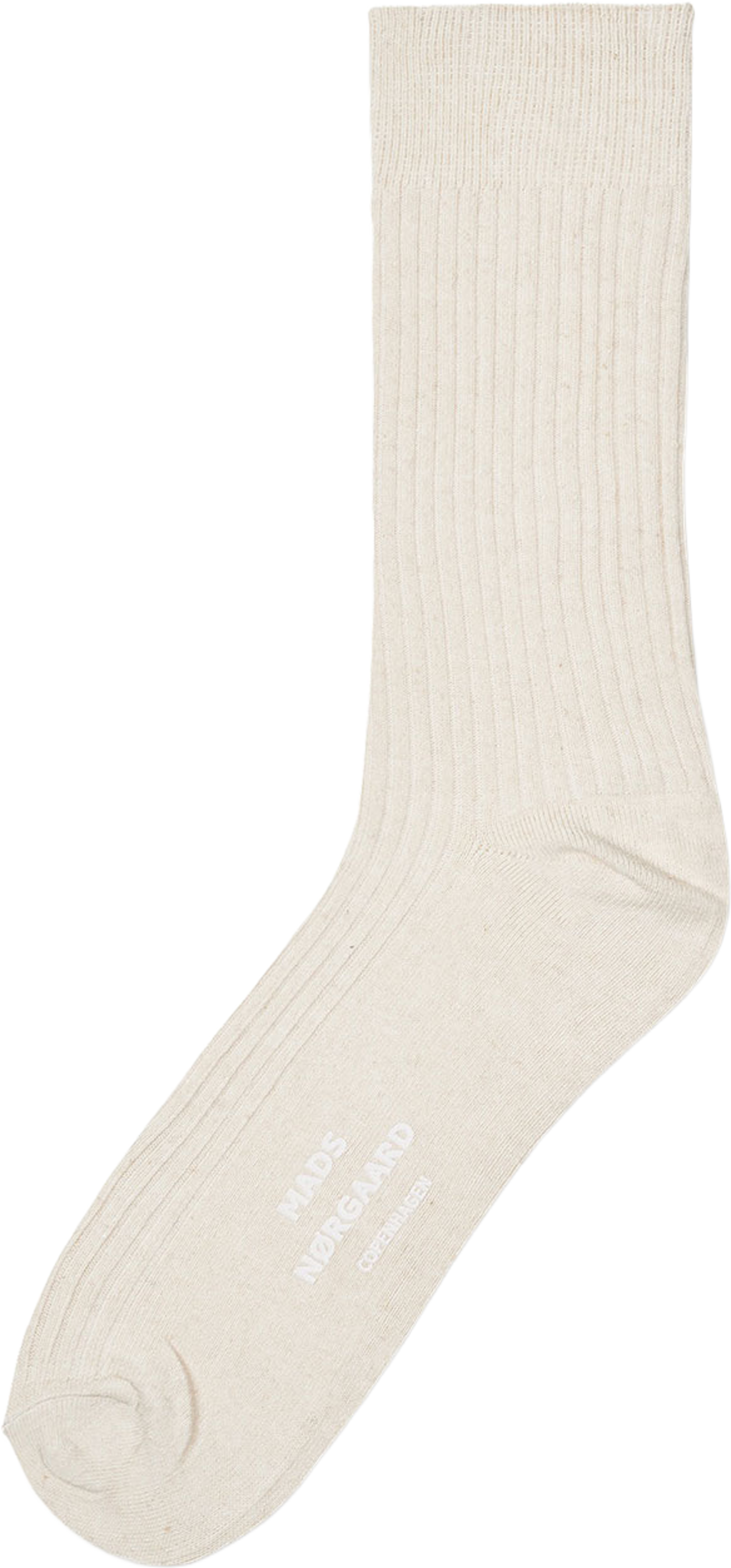 Sock Box Anton, från Mads Nørgaard, i färgen Black/Ecru 26-1. Klicka för att öppna bilden i stort format