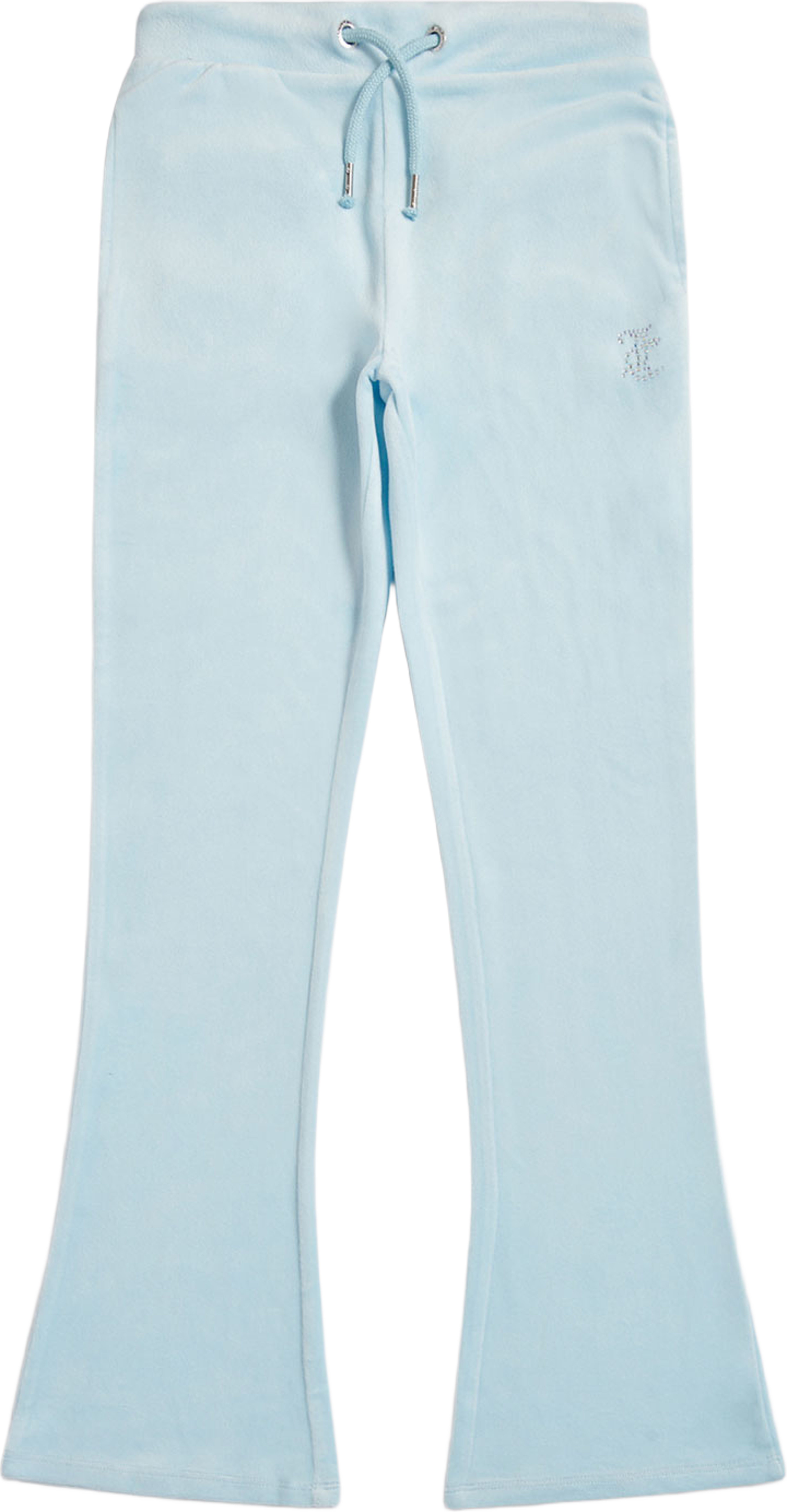 Velour Diamante Boot Cut Jogger, från Juicy Couture, i färgen Nantucket Breeze. Klicka för att öppna bilden i stort format