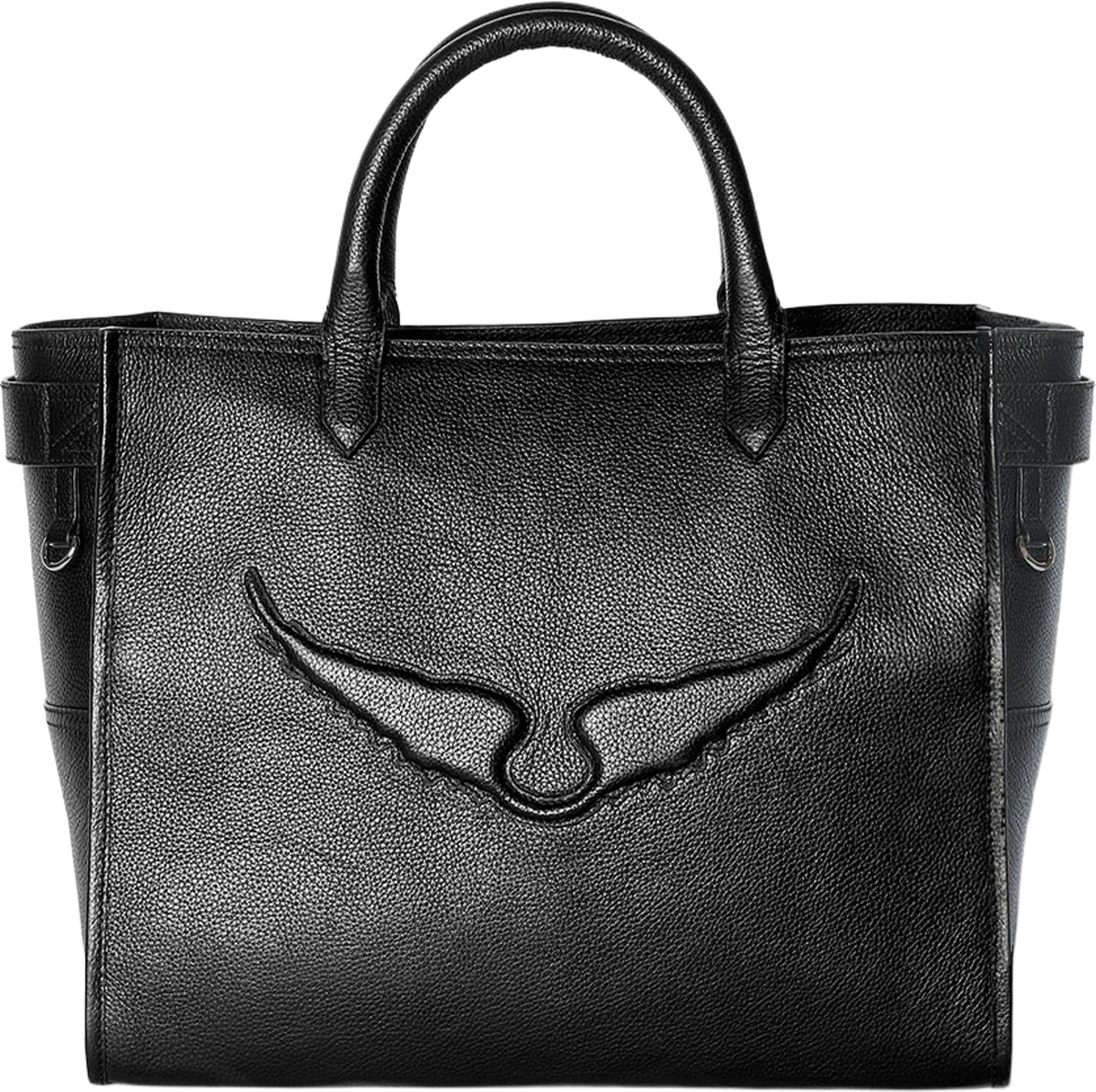 ANGEL TOTE GRAINED LEATHER, från Zadig & Voltaire, i färgen Black. Klicka för att öppna bilden i stort format