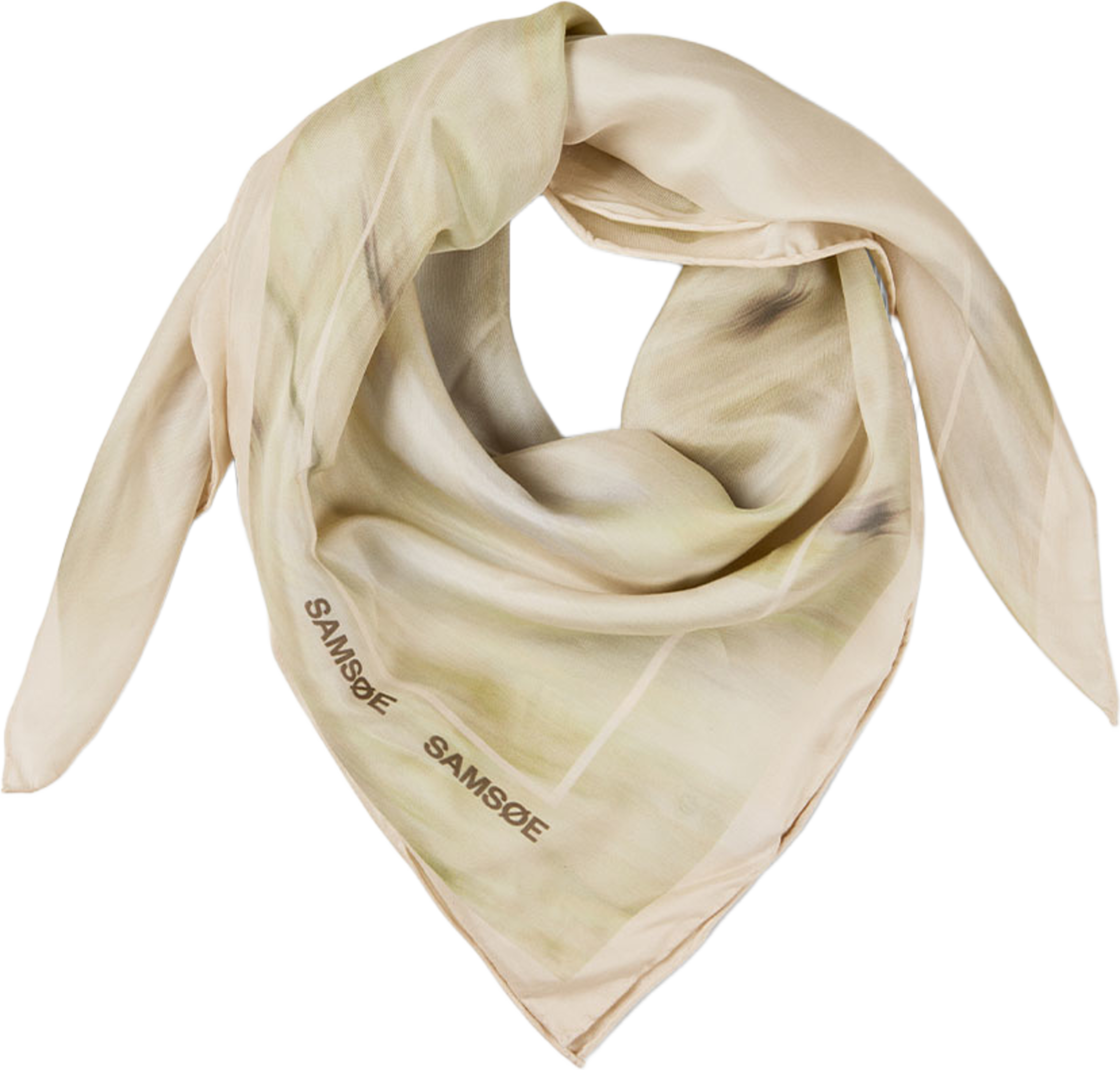 Sahailan Scarf 15409, från SAMSOE SAMSOE, i färgen Botanical Green. Klicka för att öppna bilden i stort format