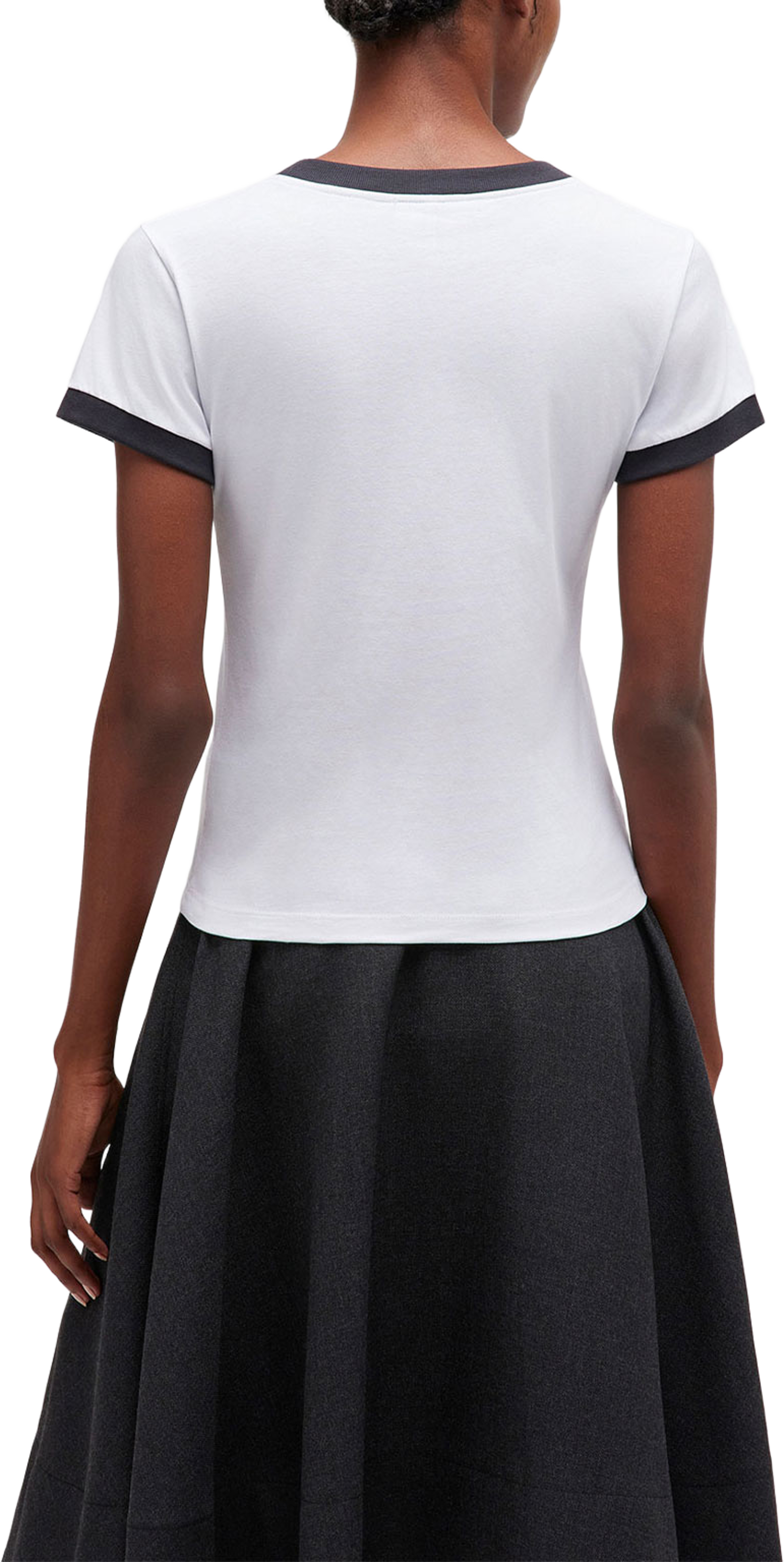 Basic Cotton Jersey Margot Kitty Print, från GANNI, i färgen Bright White. Klicka för att öppna bilden i stort format