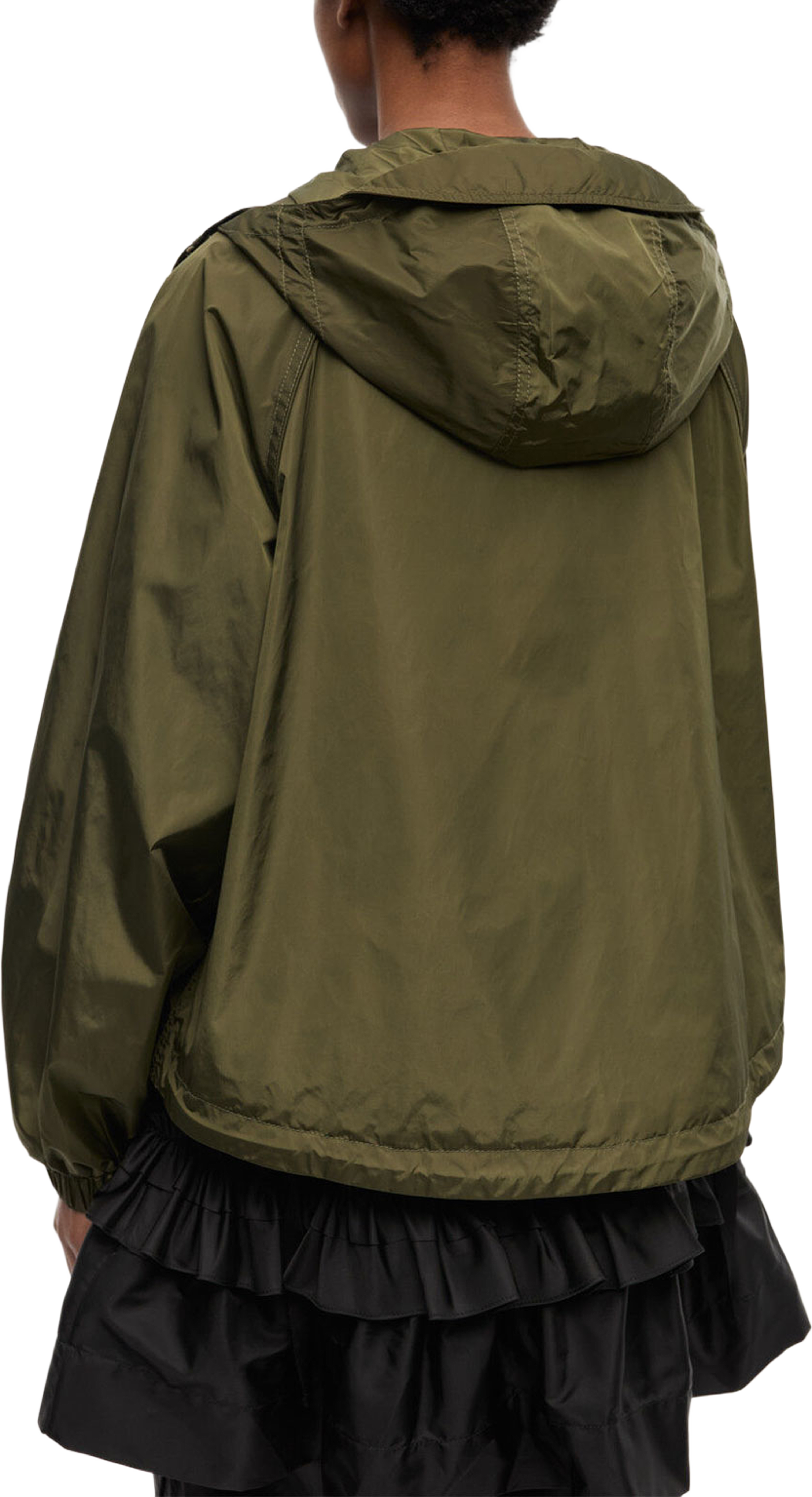 Flyweight Nylon Jacket, från GANNI, i färgen Kalamata. Klicka för att öppna bilden i stort format