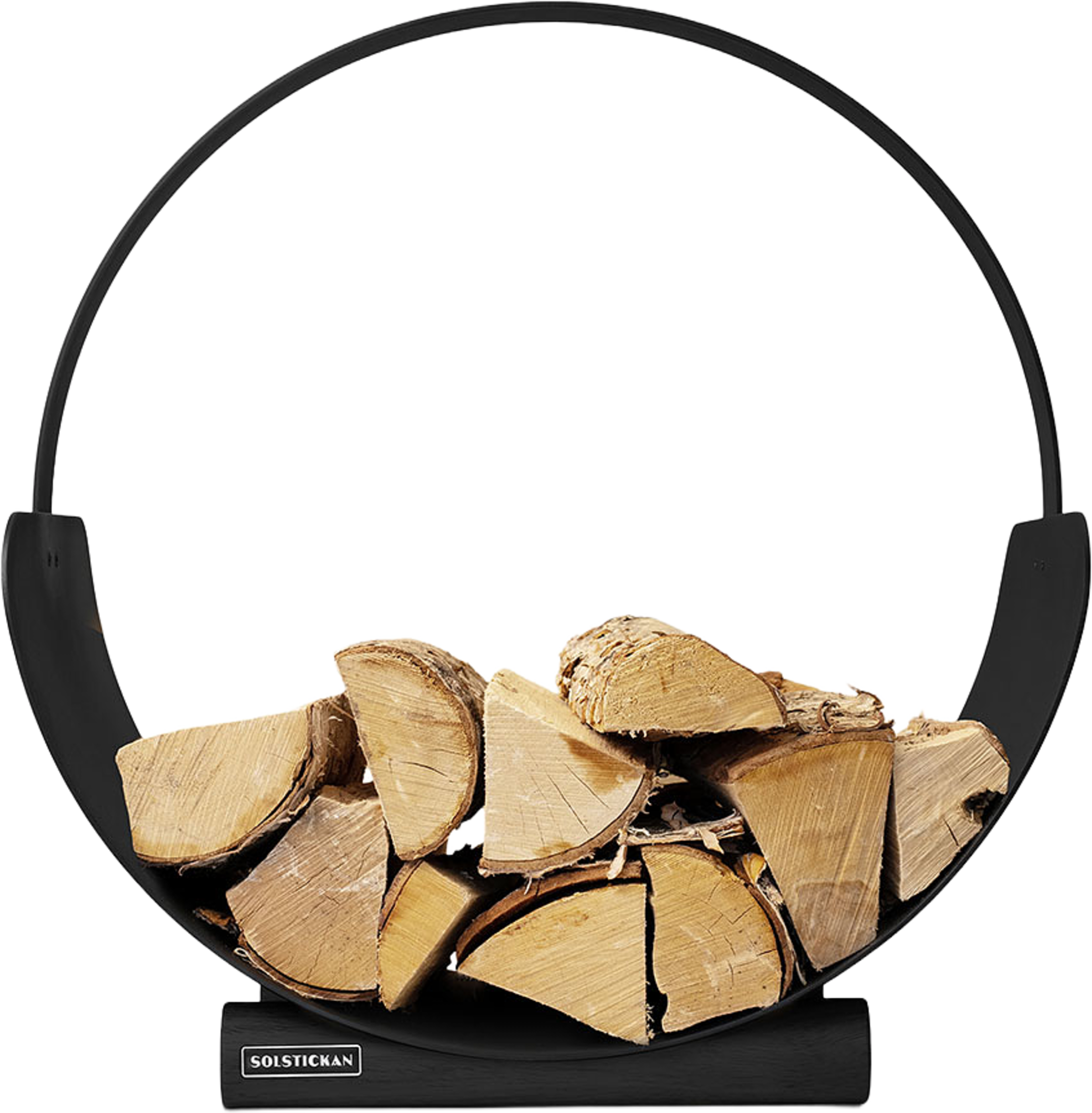 Vedställ metall, från Solstickan Design, i färgen Svart. Klicka för att öppna bilden i stort format