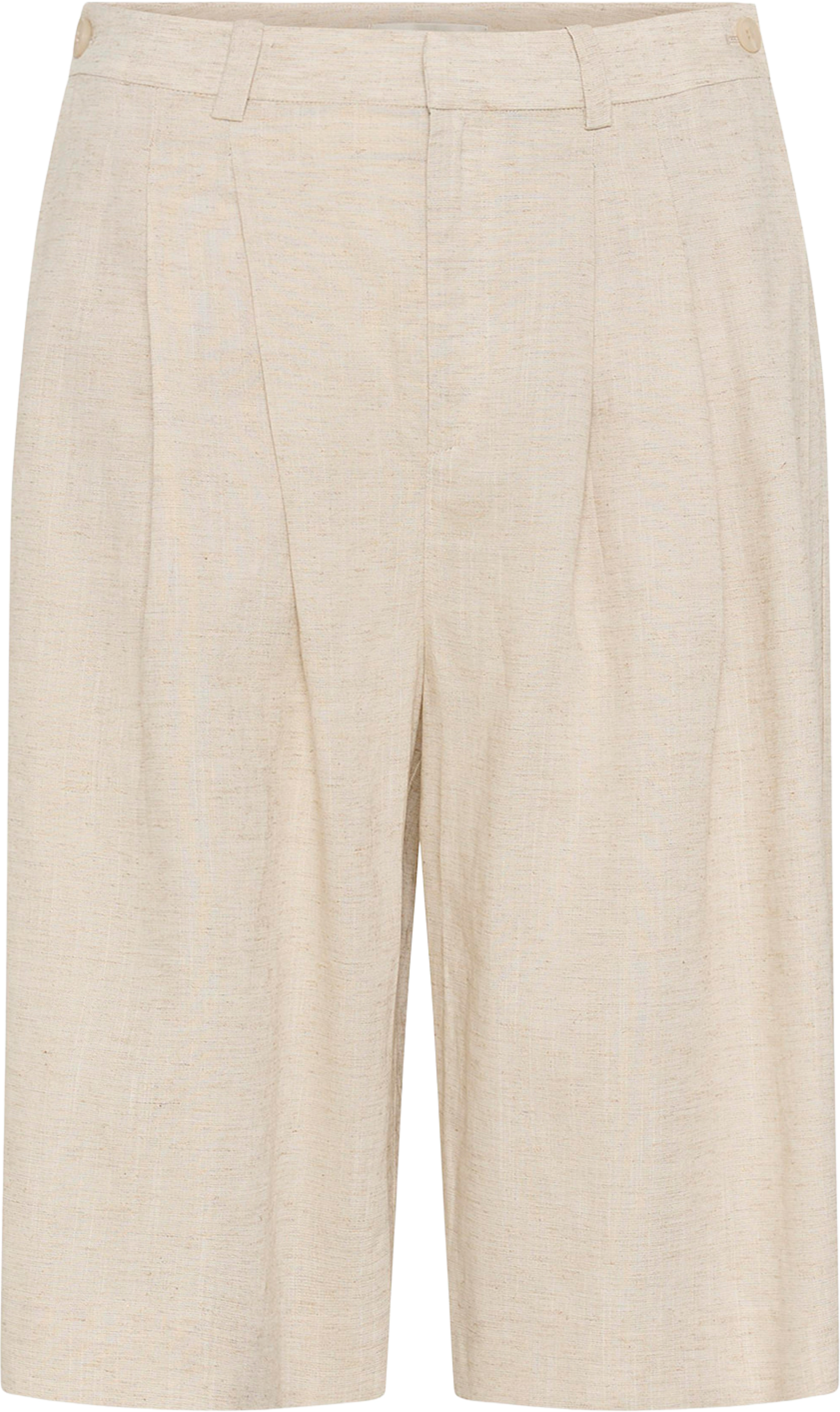 Riava Mw Shorts, från Gestuz, i färgen Light Sand Melange. Klicka för att öppna bilden i stort format