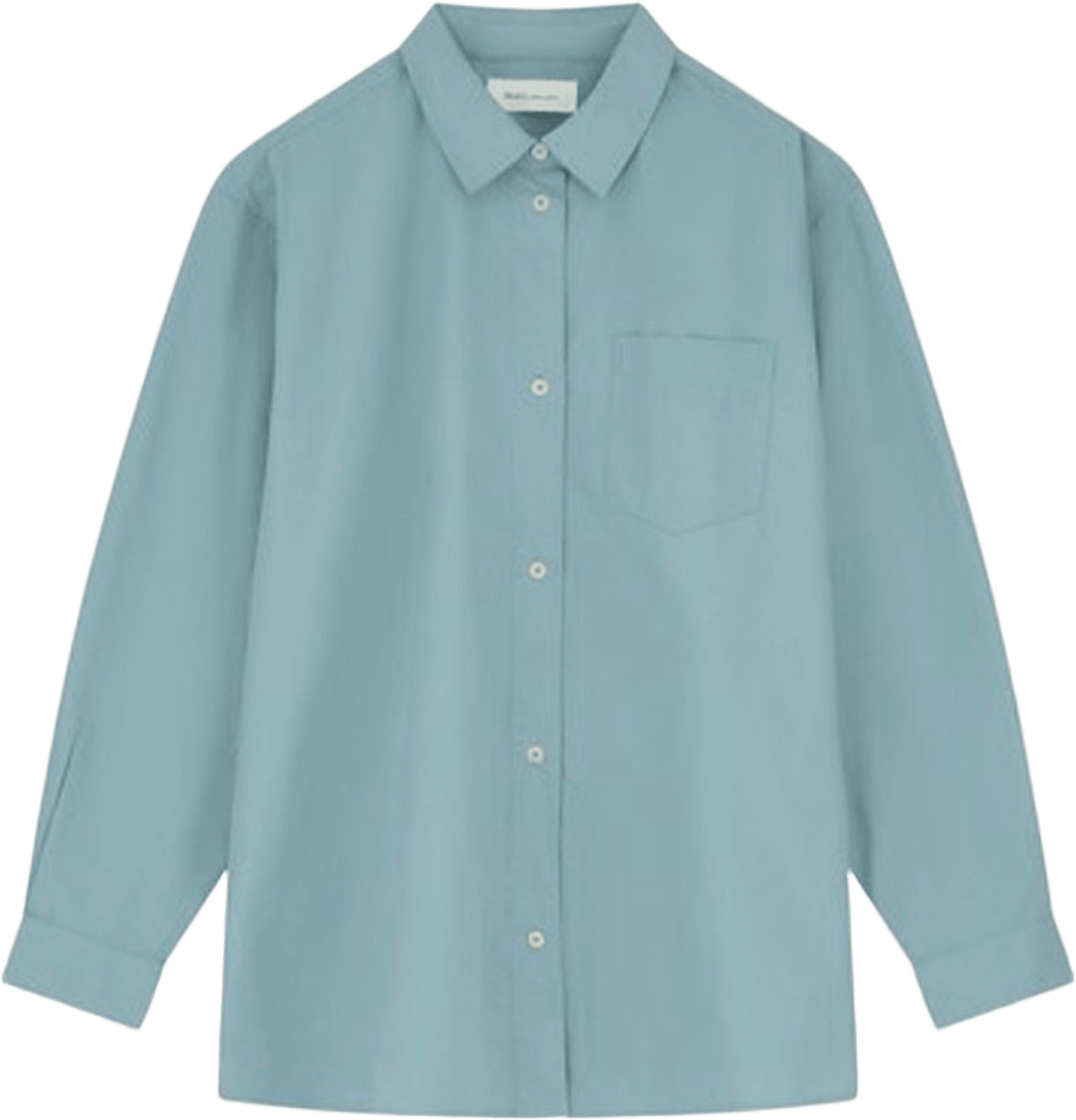 Edgar shirt, från Skall Studio, i färgen Aqua. Klicka för att öppna bilden i stort format