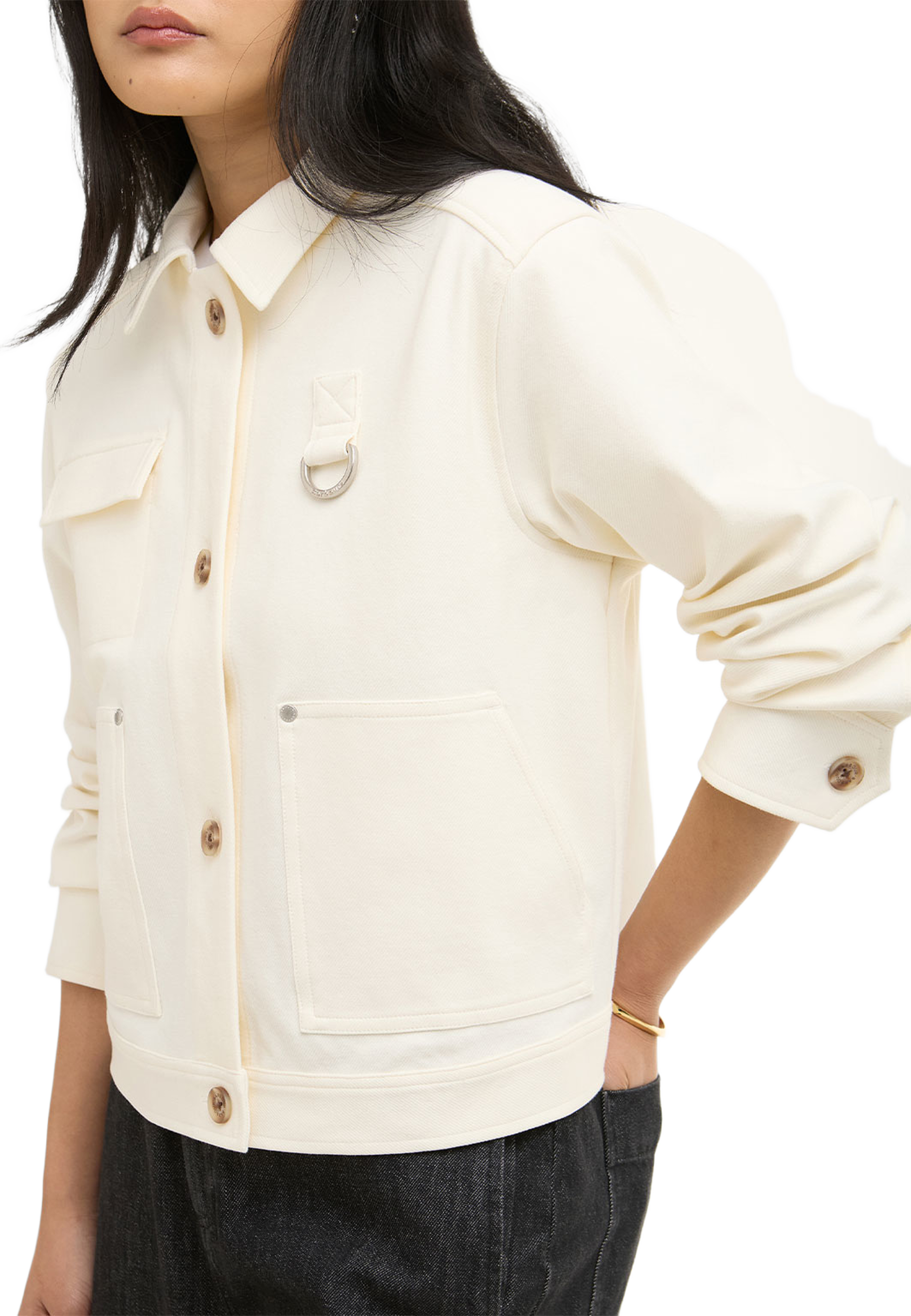 Barbour Kirby Overshir, från Barbour, i färgen Ecru. Klicka för att öppna bilden i stort format