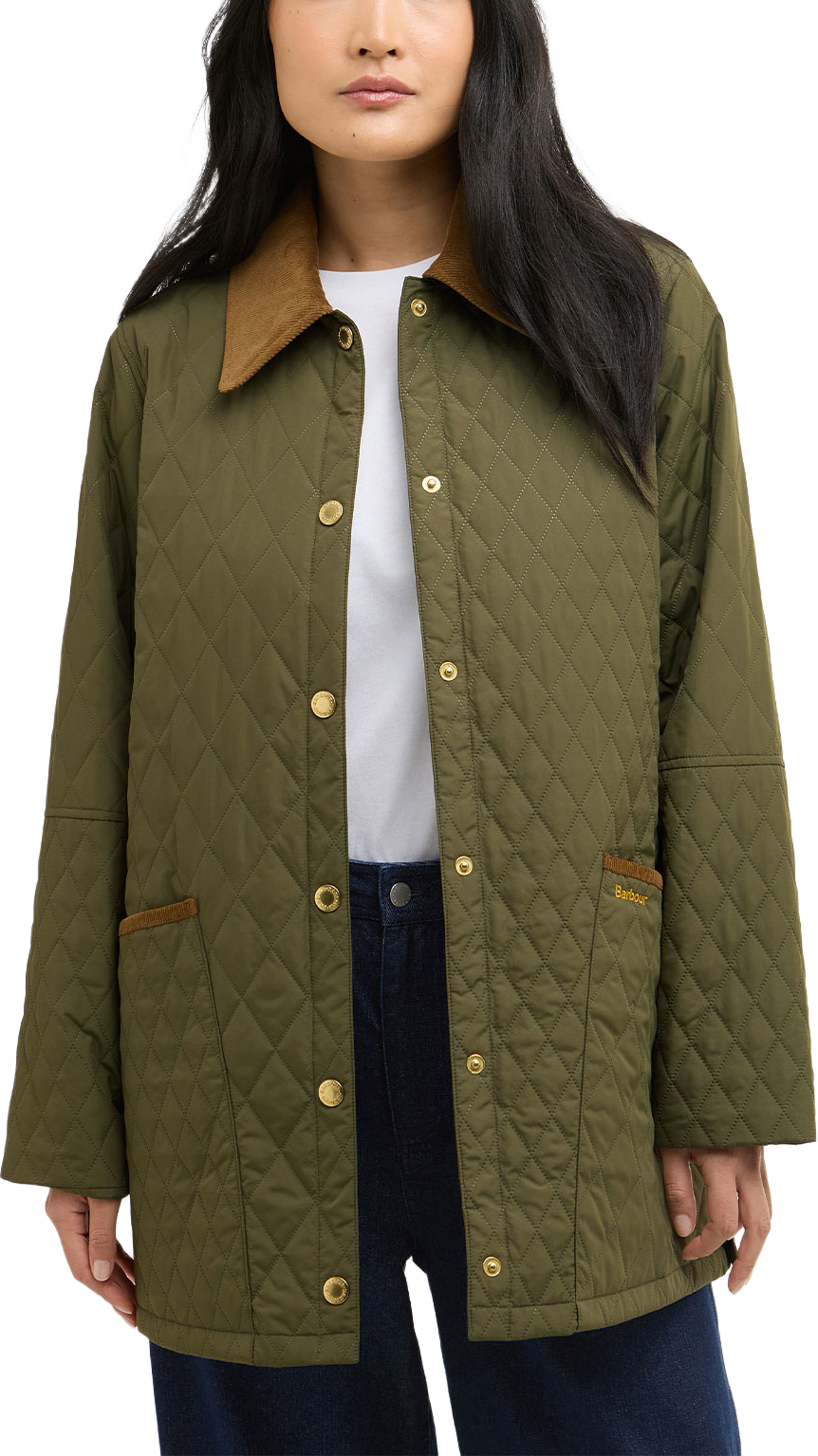 Barbour Goldmire Quilt, från Barbour, i färgen Ivy Green /Ancient. Klicka för att öppna bilden i stort format