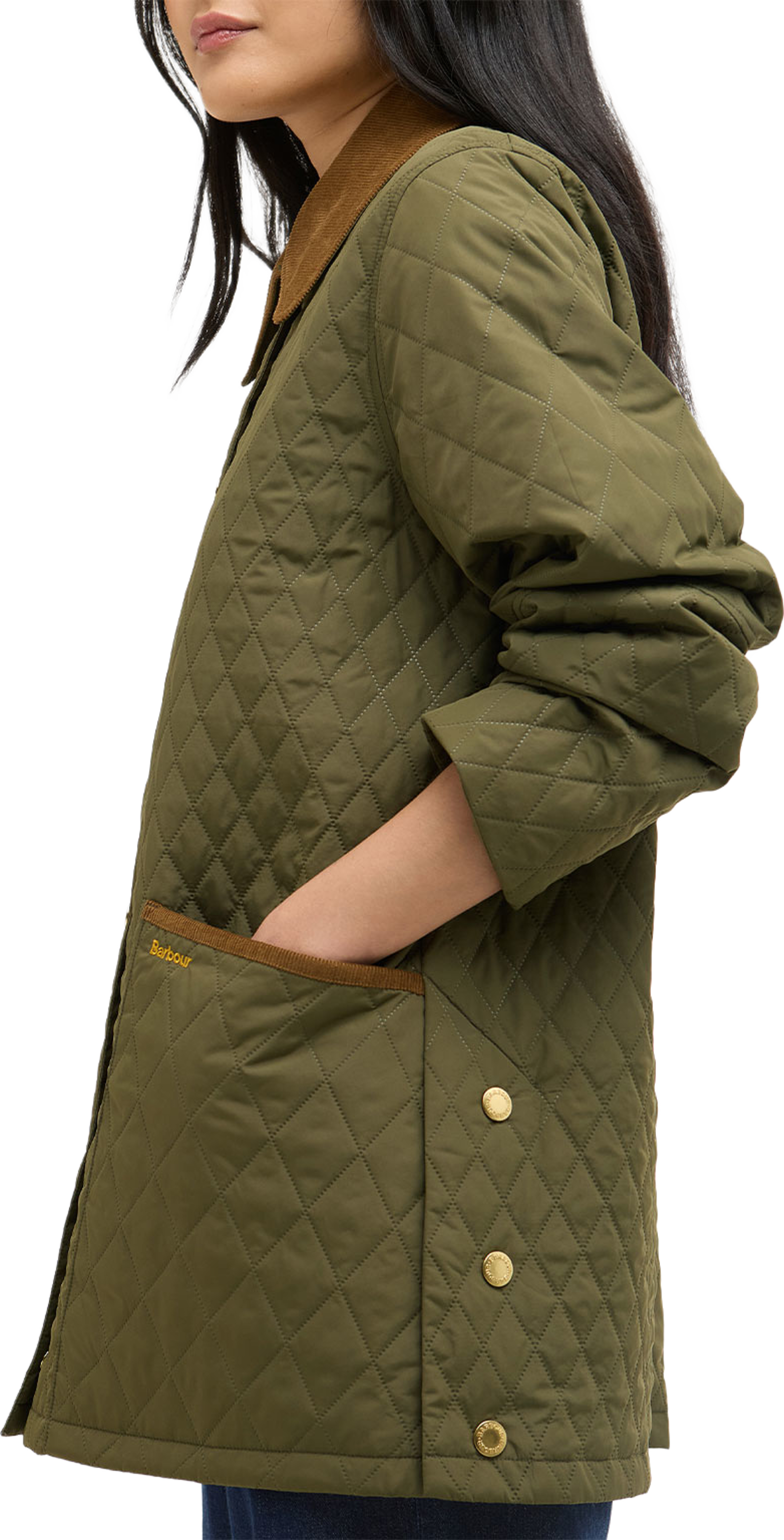 Barbour Goldmire Quilt, från Barbour, i färgen Ivy Green /Ancient. Klicka för att öppna bilden i stort format