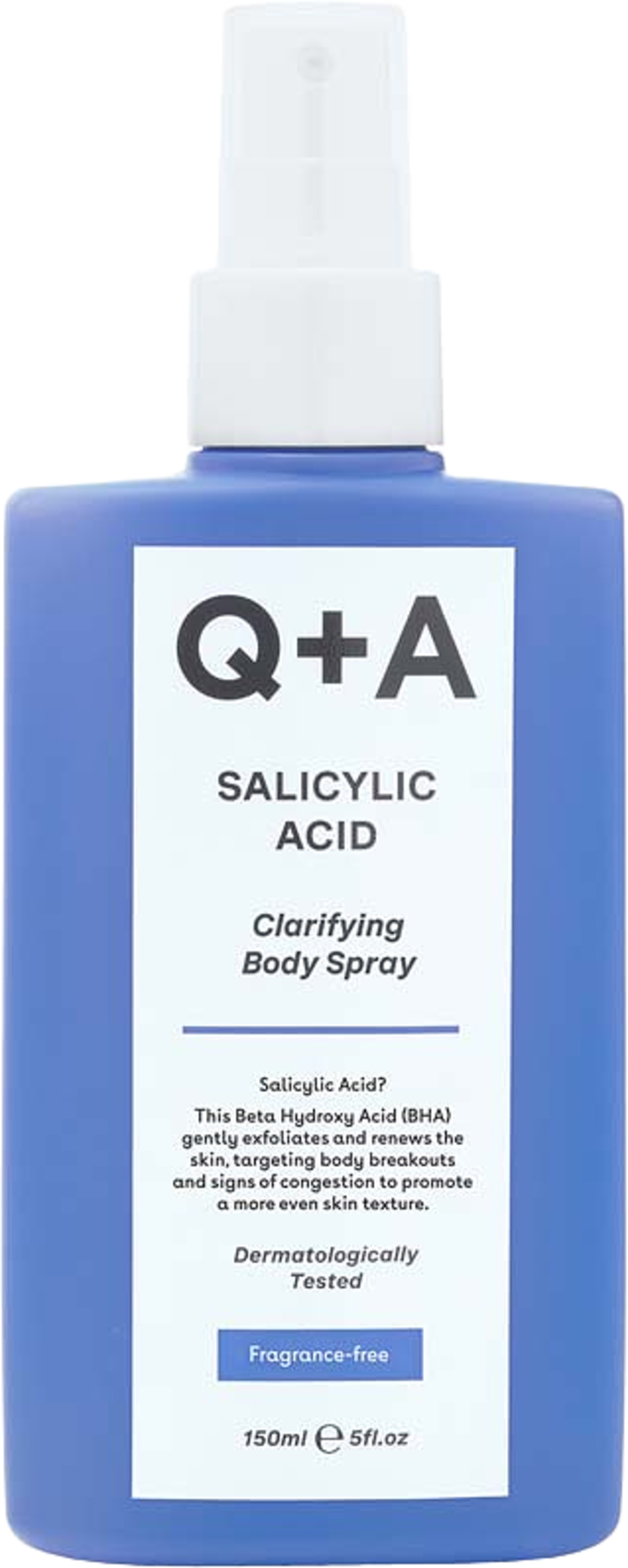 Salicylic Acid Clarifying Body Spray, från Q+A. Klicka för att öppna bilden i stort format