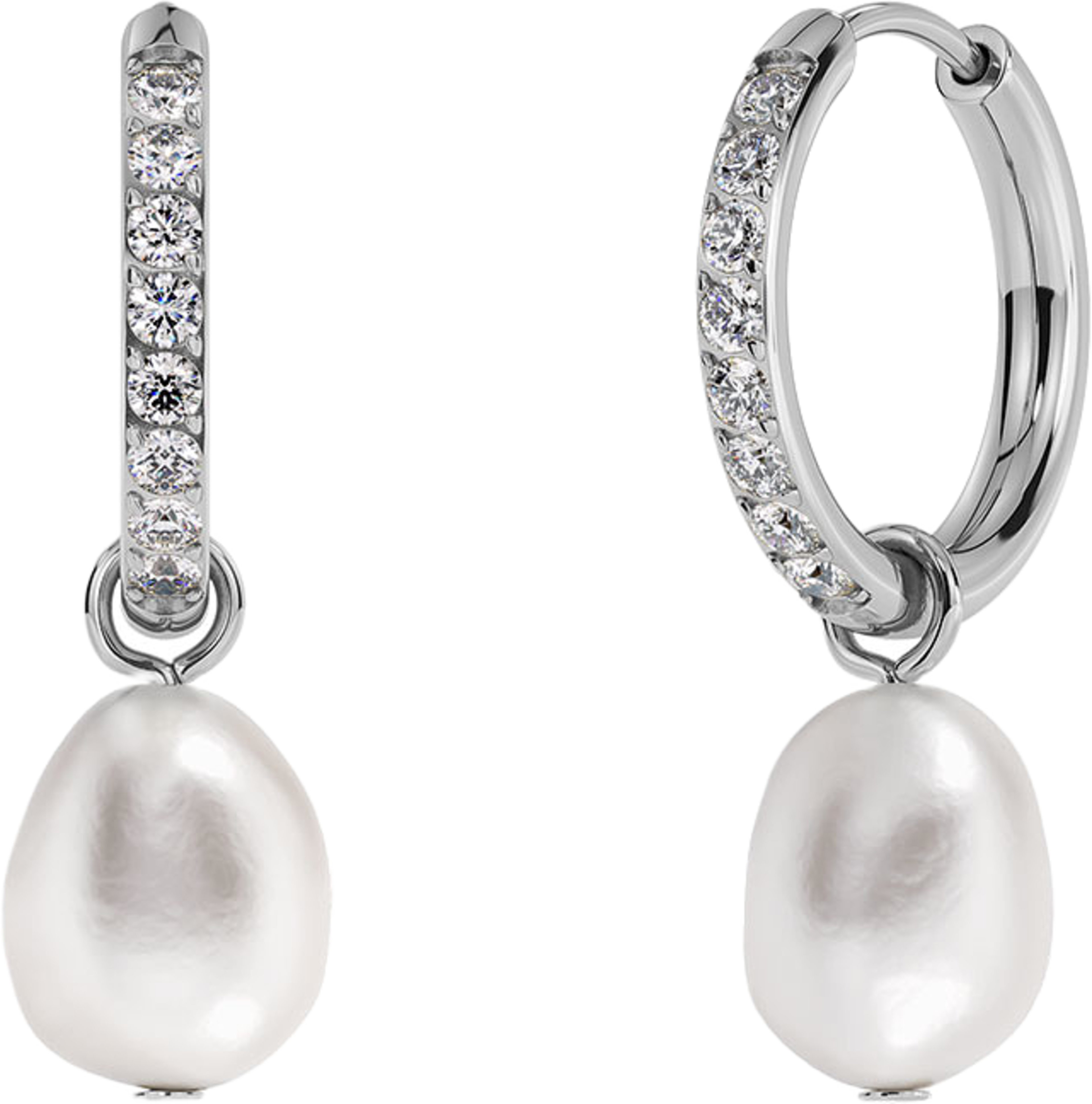 Perla Hoops Sparkle Steel, från Edblad, i färgen Steel. Klicka för att öppna bilden i stort format