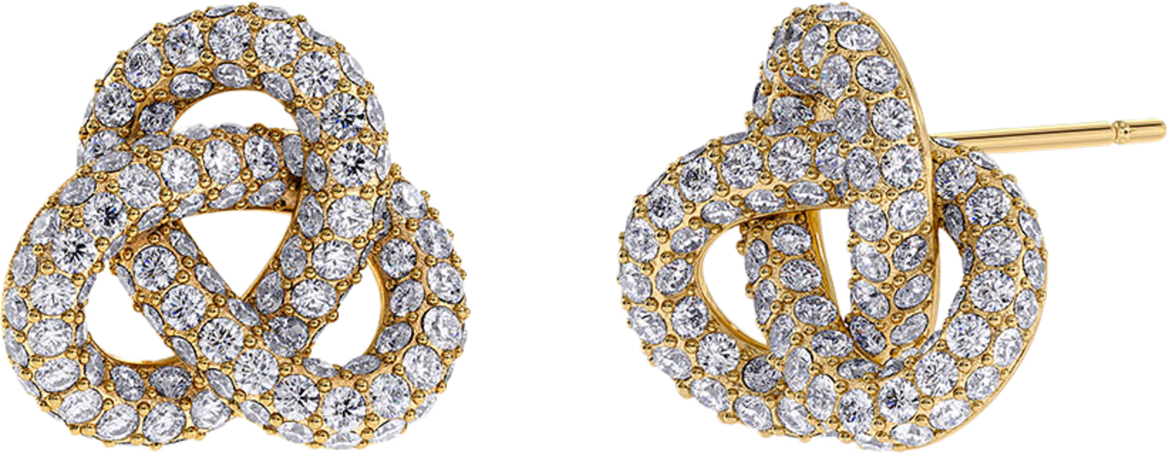 Infinity Knot Sparkle Studs L Gold, från Edblad, i färgen Gold. Klicka för att öppna bilden i stort format