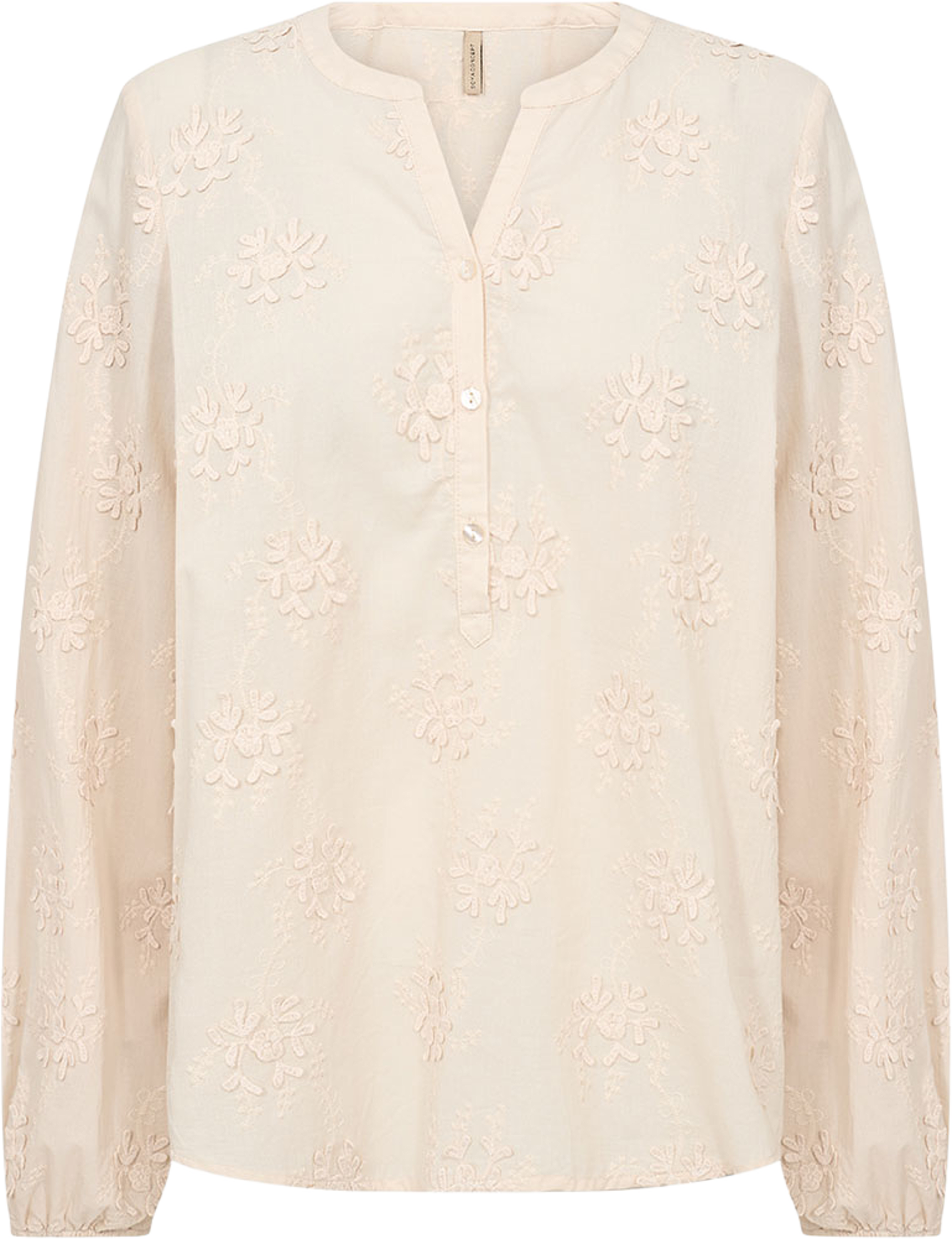 Sc-Barbra 1 Blouse, från Soyaconcept, i färgen Cream. Klicka för att öppna bilden i stort format