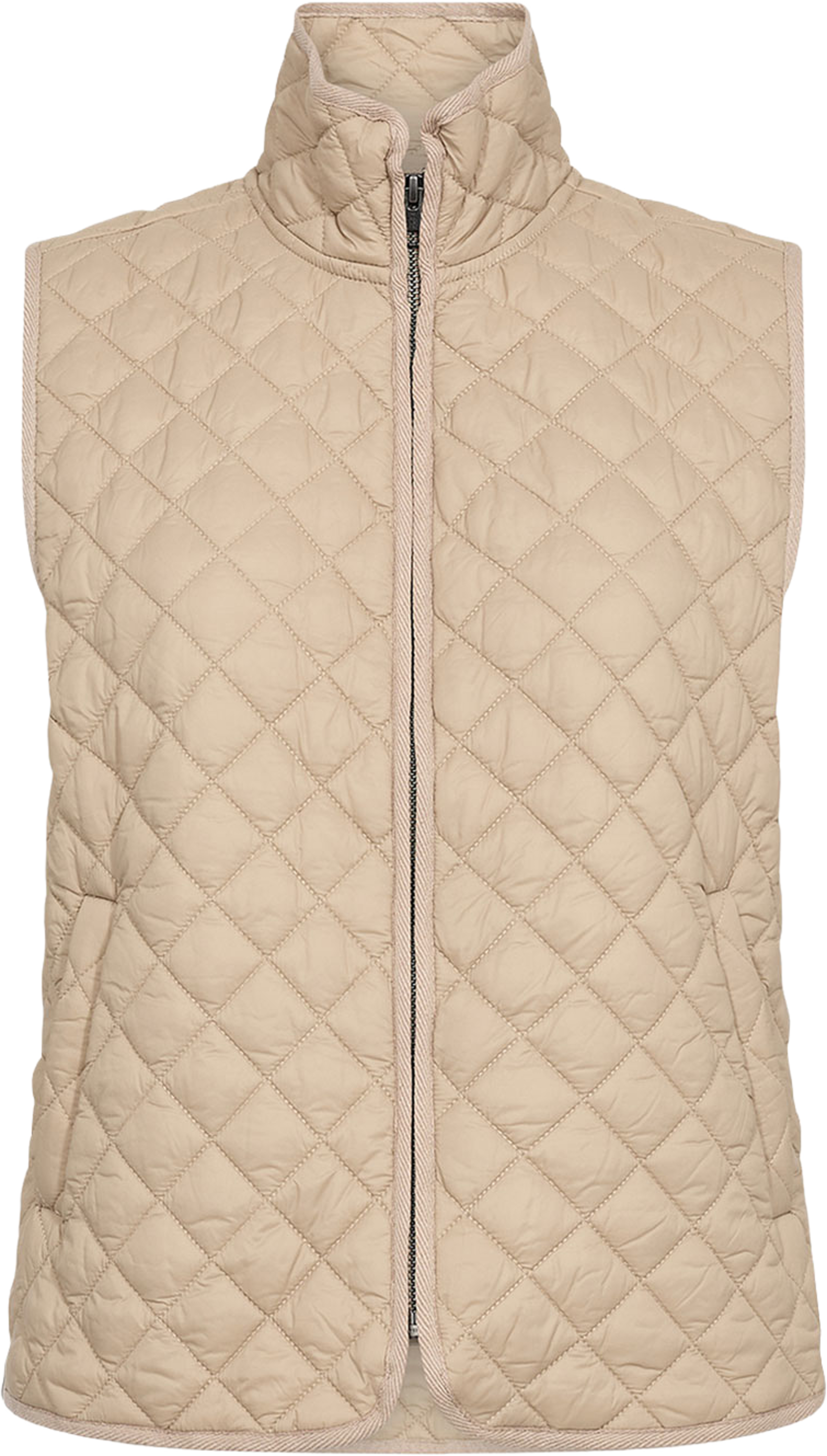 Sc-Benete 1 Waistcoat, från Soyaconcept, i färgen Camel. Klicka för att öppna bilden i stort format